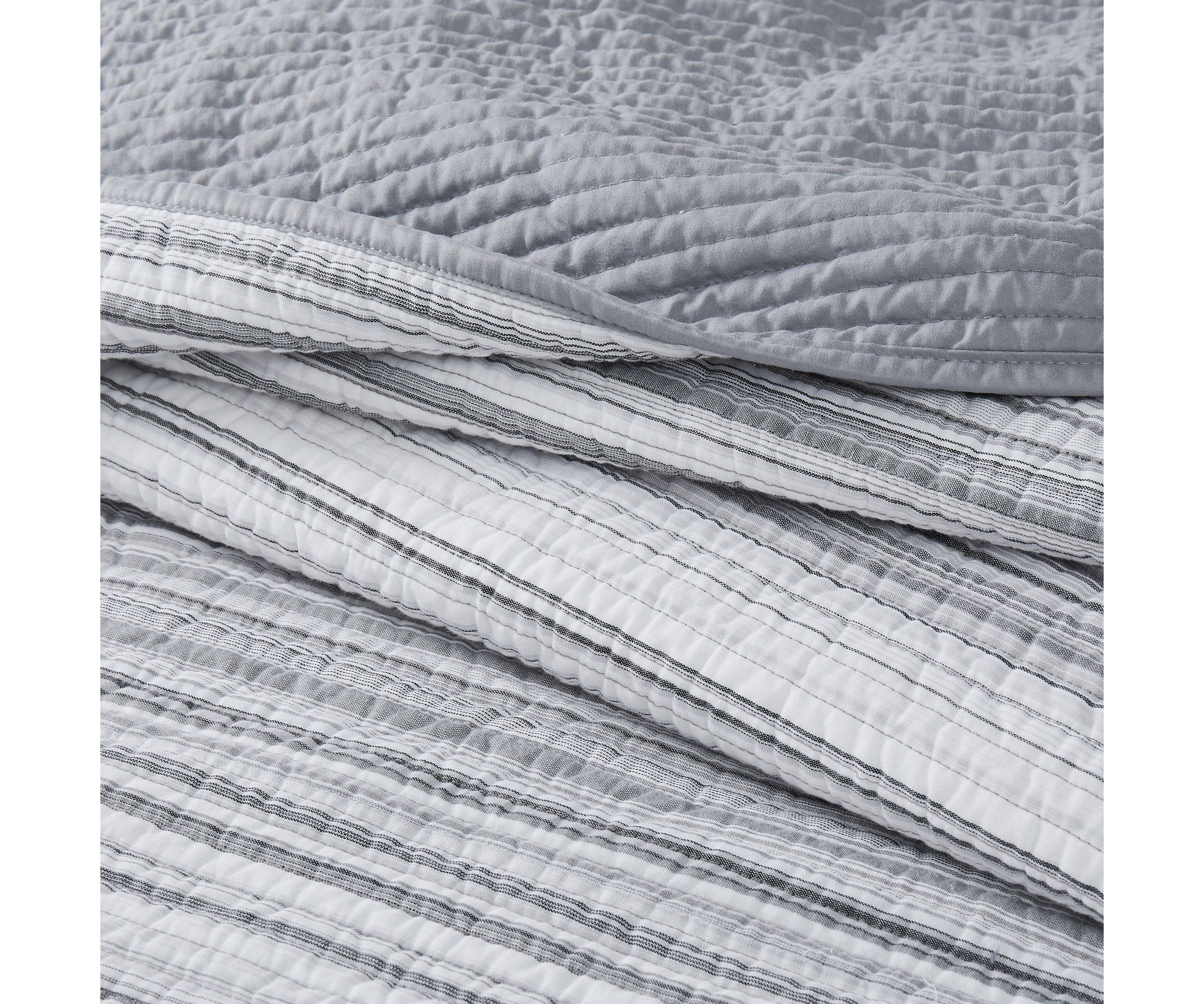 Brooklyn Loom Noah Stripe Yarn Dye 2 Piece Twin/TXL Quilt Set