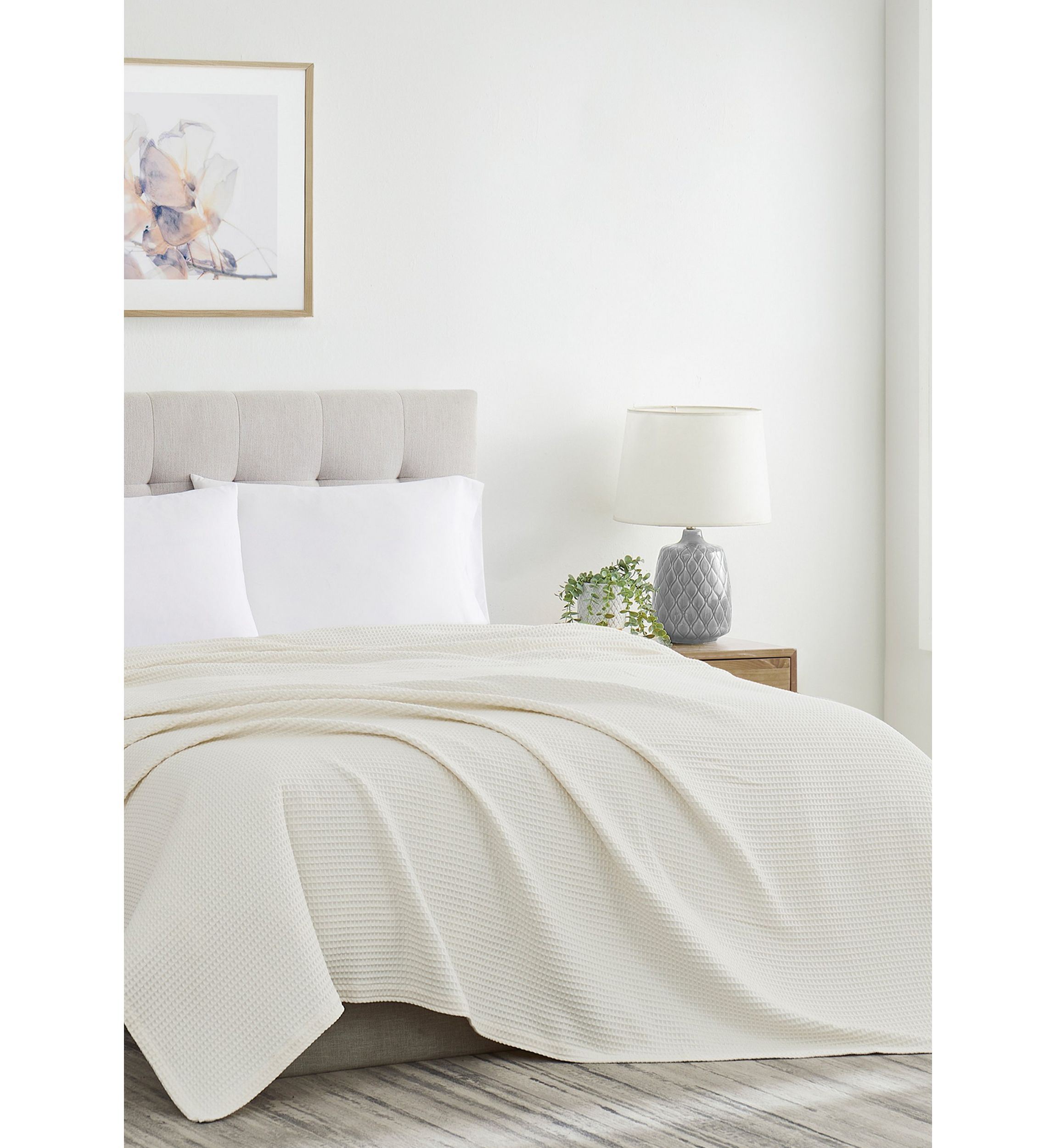 Heritage Cotton Waffle Blanket