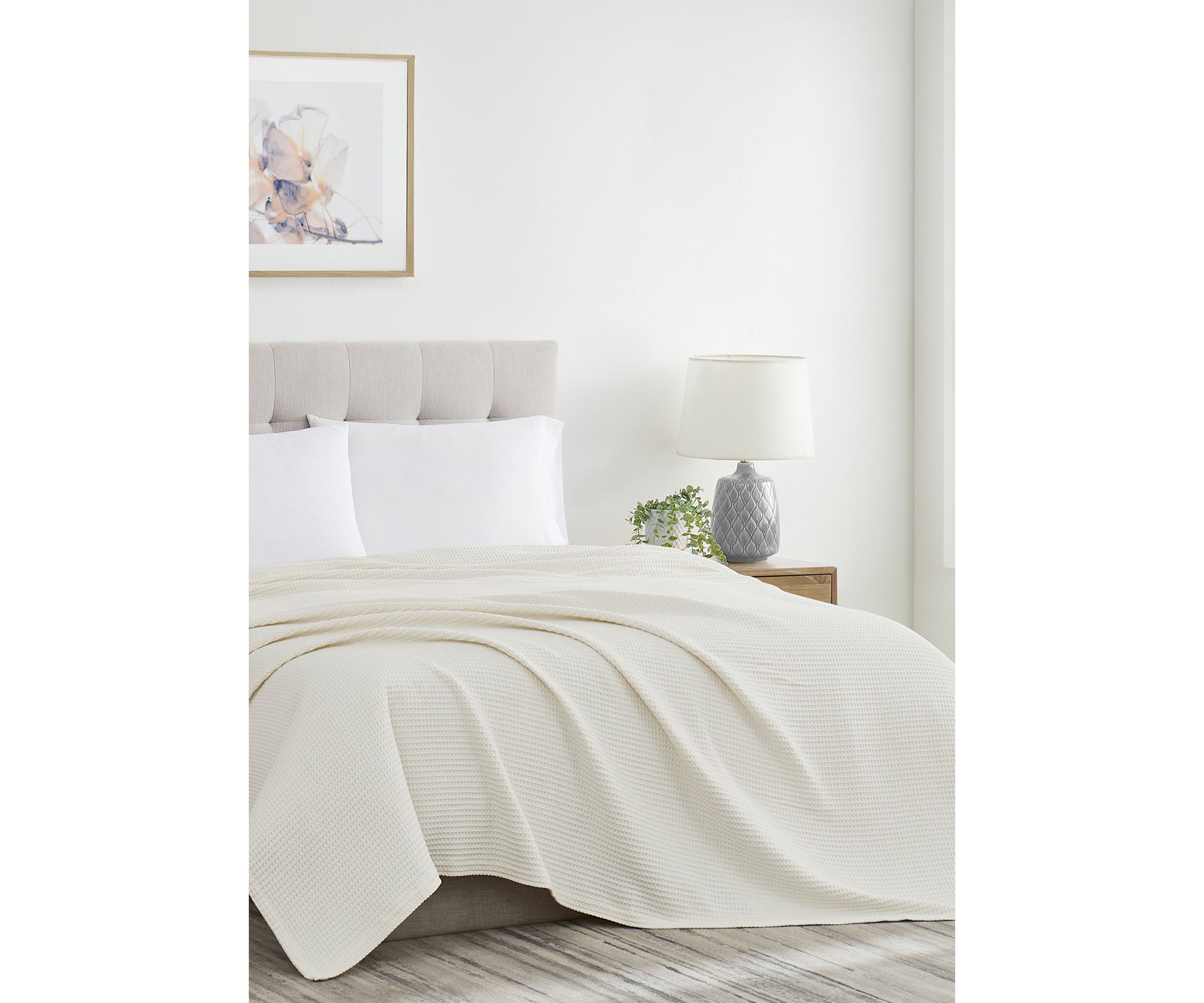 Heritage Cotton Waffle Blanket