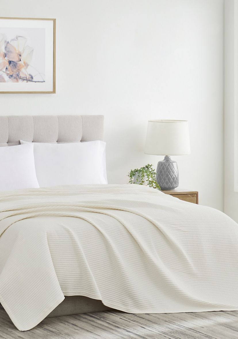 Heritage Cotton Waffle Blanket