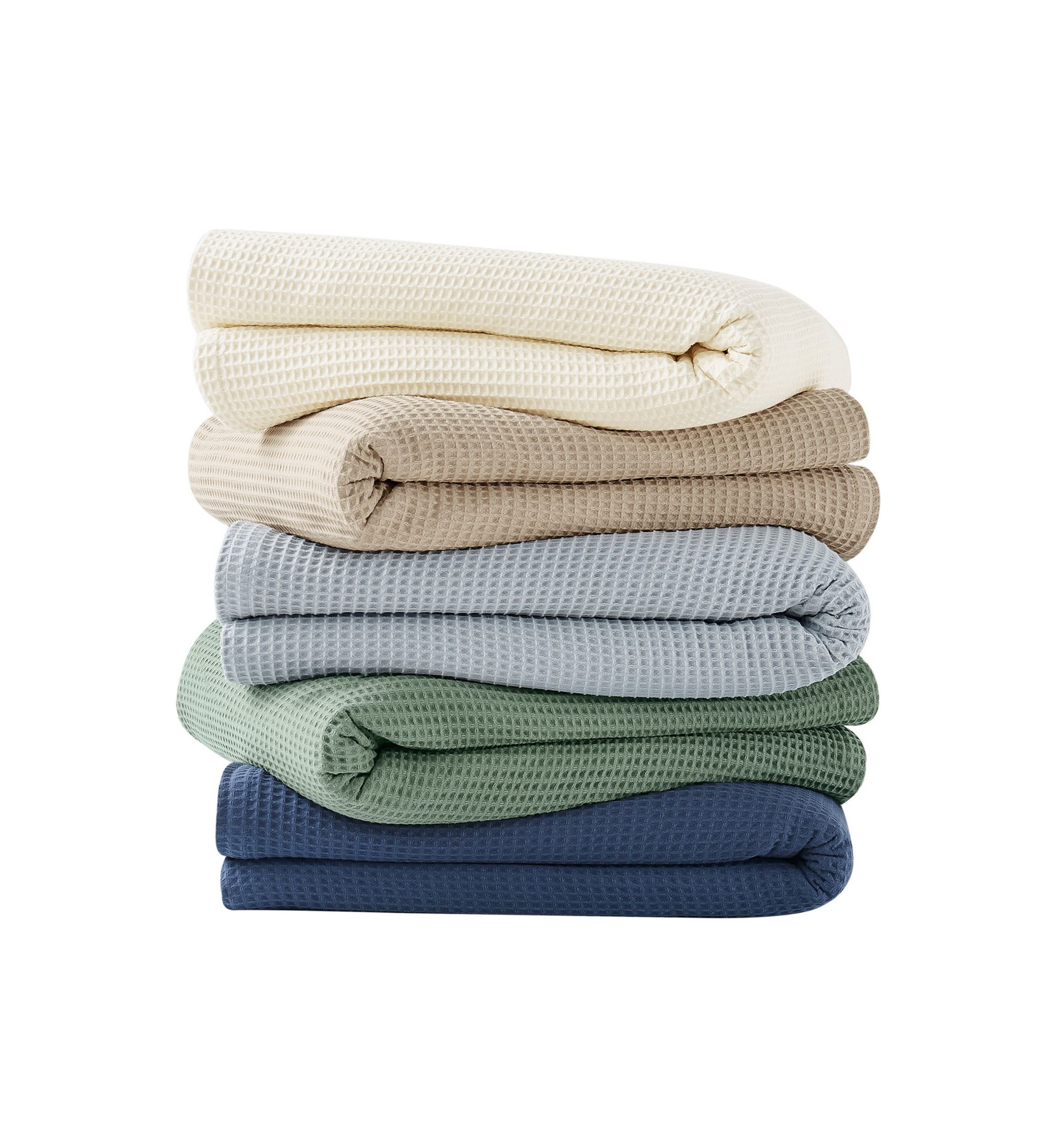 Heritage Cotton Waffle Blanket