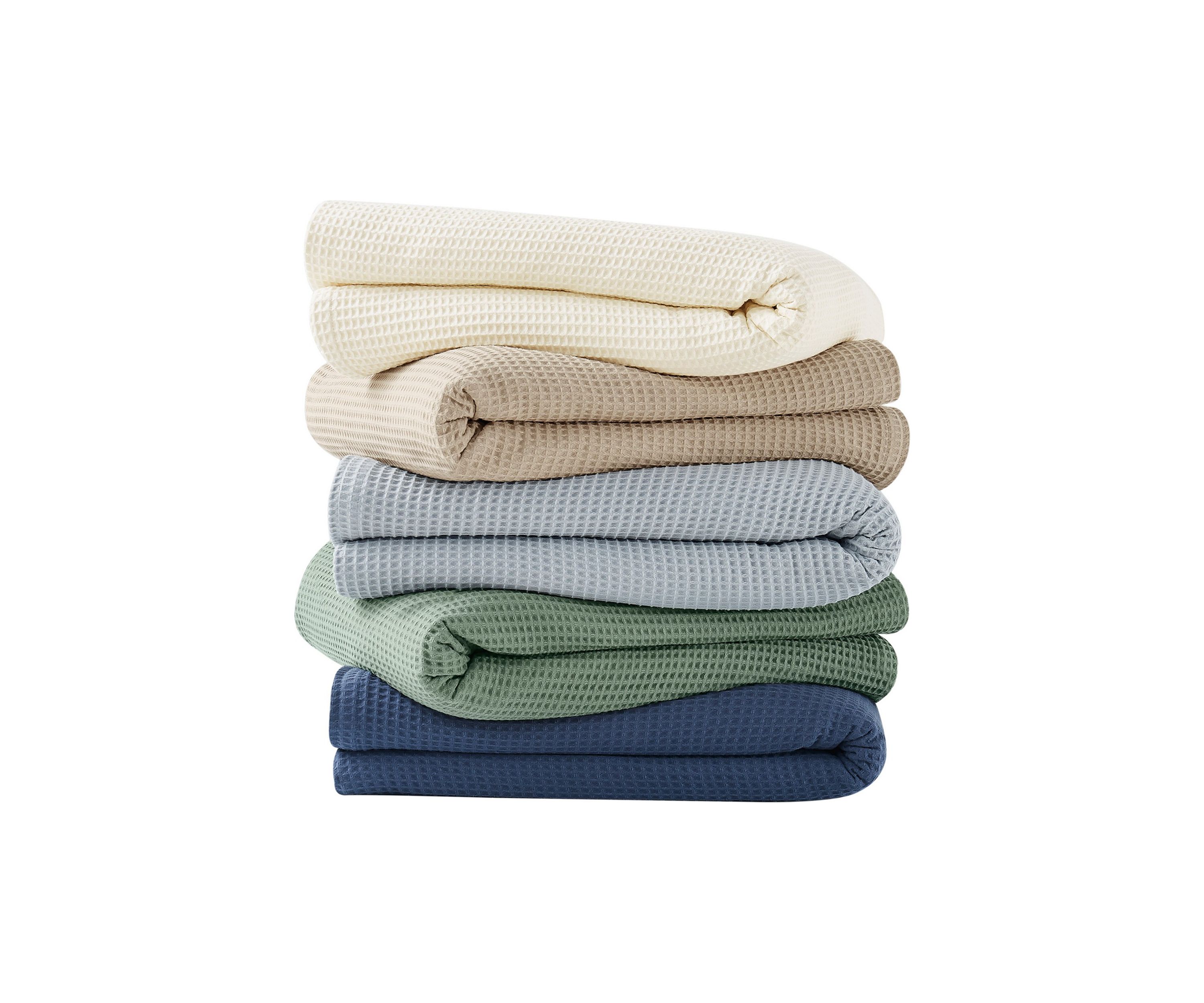 Heritage Cotton Waffle Blanket