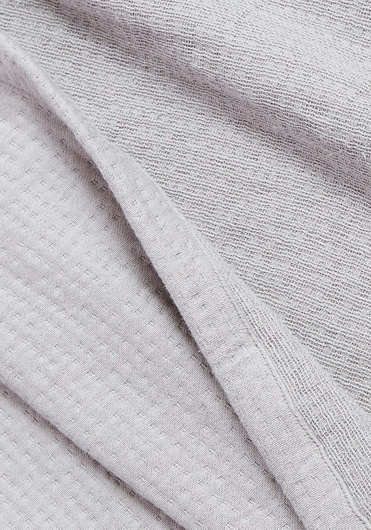 Truly Soft Matelasse Organic Twin XL Blanket in Grey