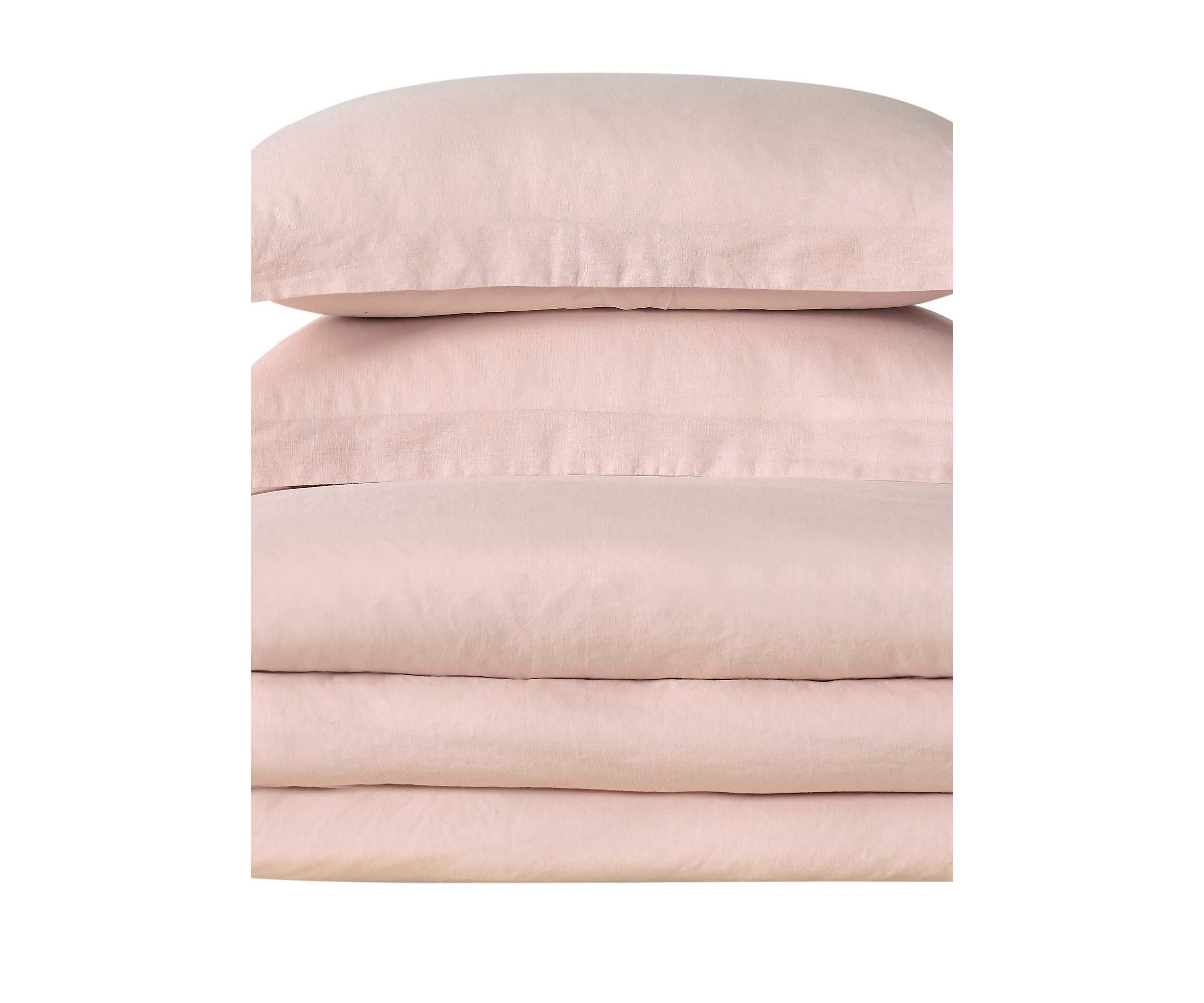 Linen Blush King Duvet Set