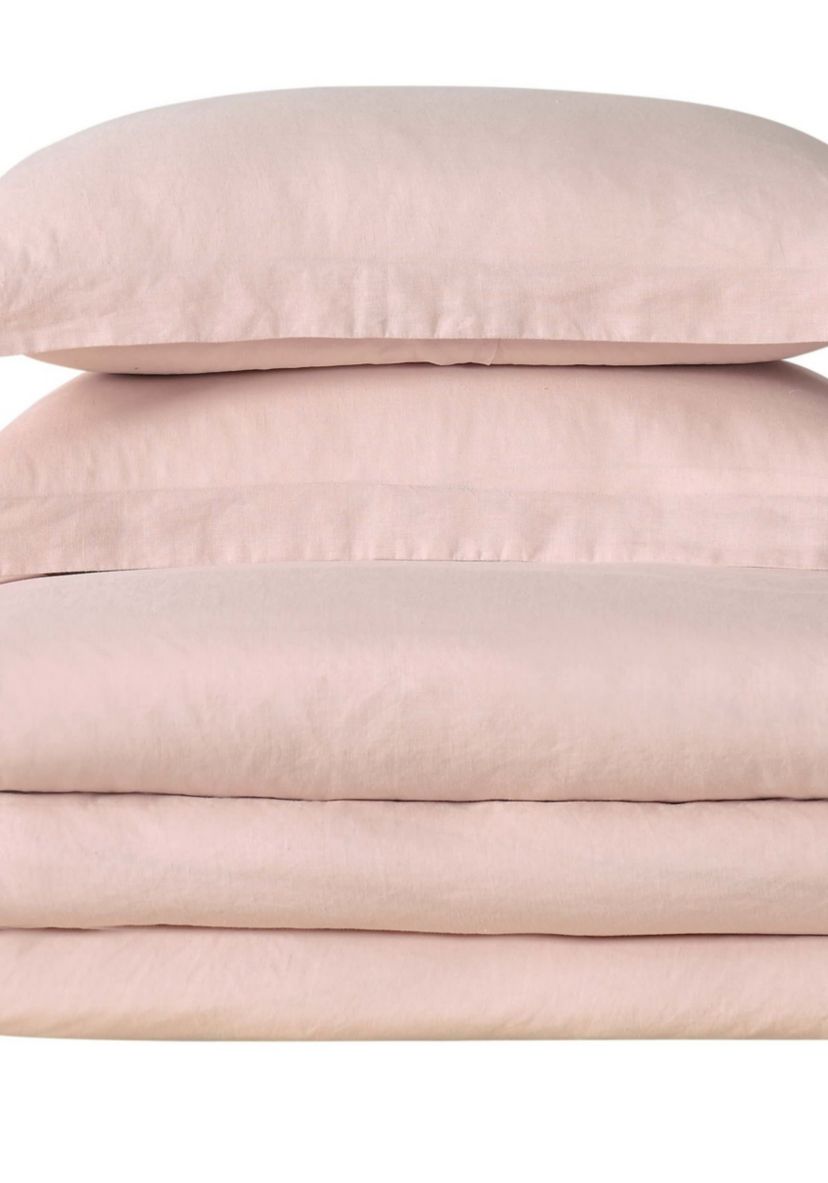 Linen Blush King Duvet Set