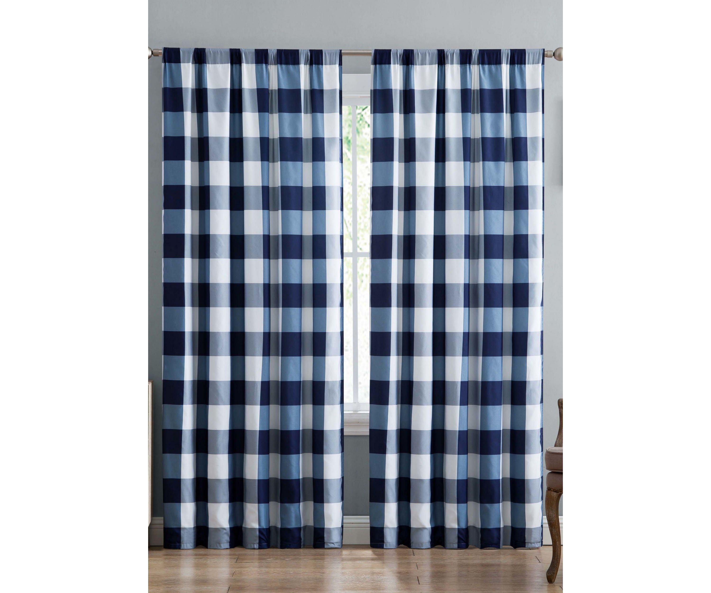 Truly Soft Everyday Buffalo Plaid Khaki Drape Set