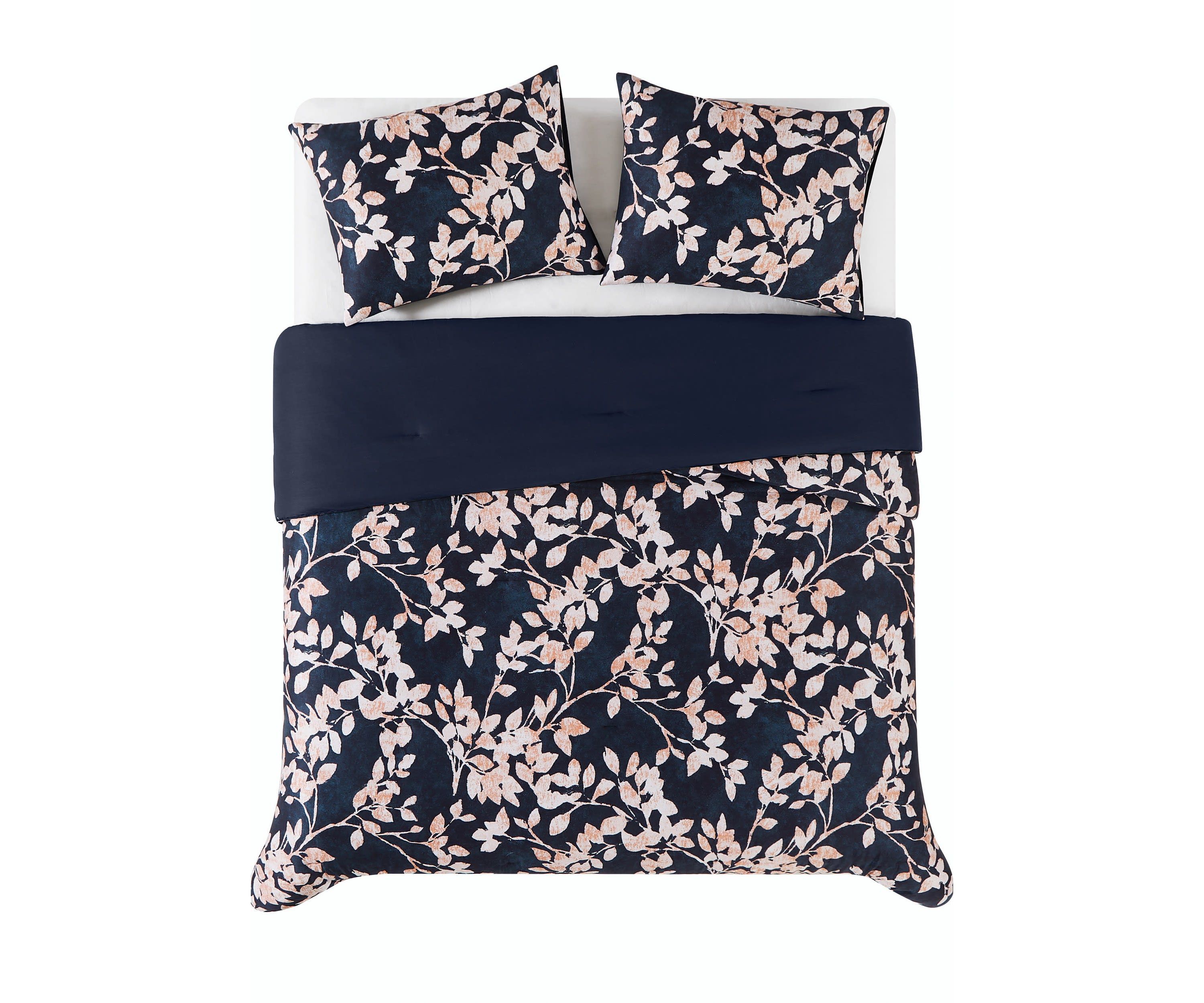 Vince Camuto Amaya Floral 3 Piece King Duvet Cover Set