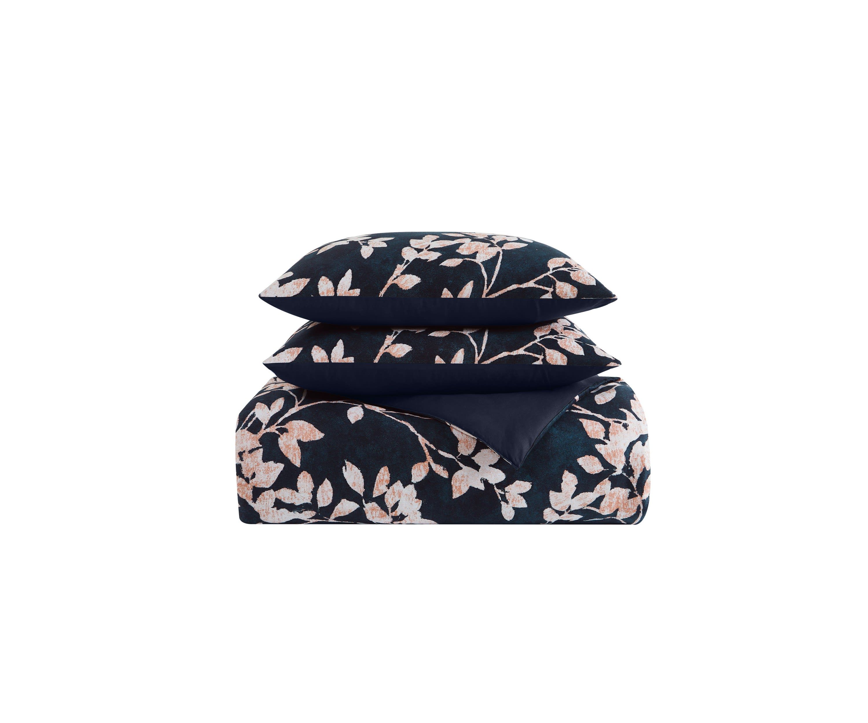 Vince Camuto Amaya Floral 3 Piece King Duvet Cover Set