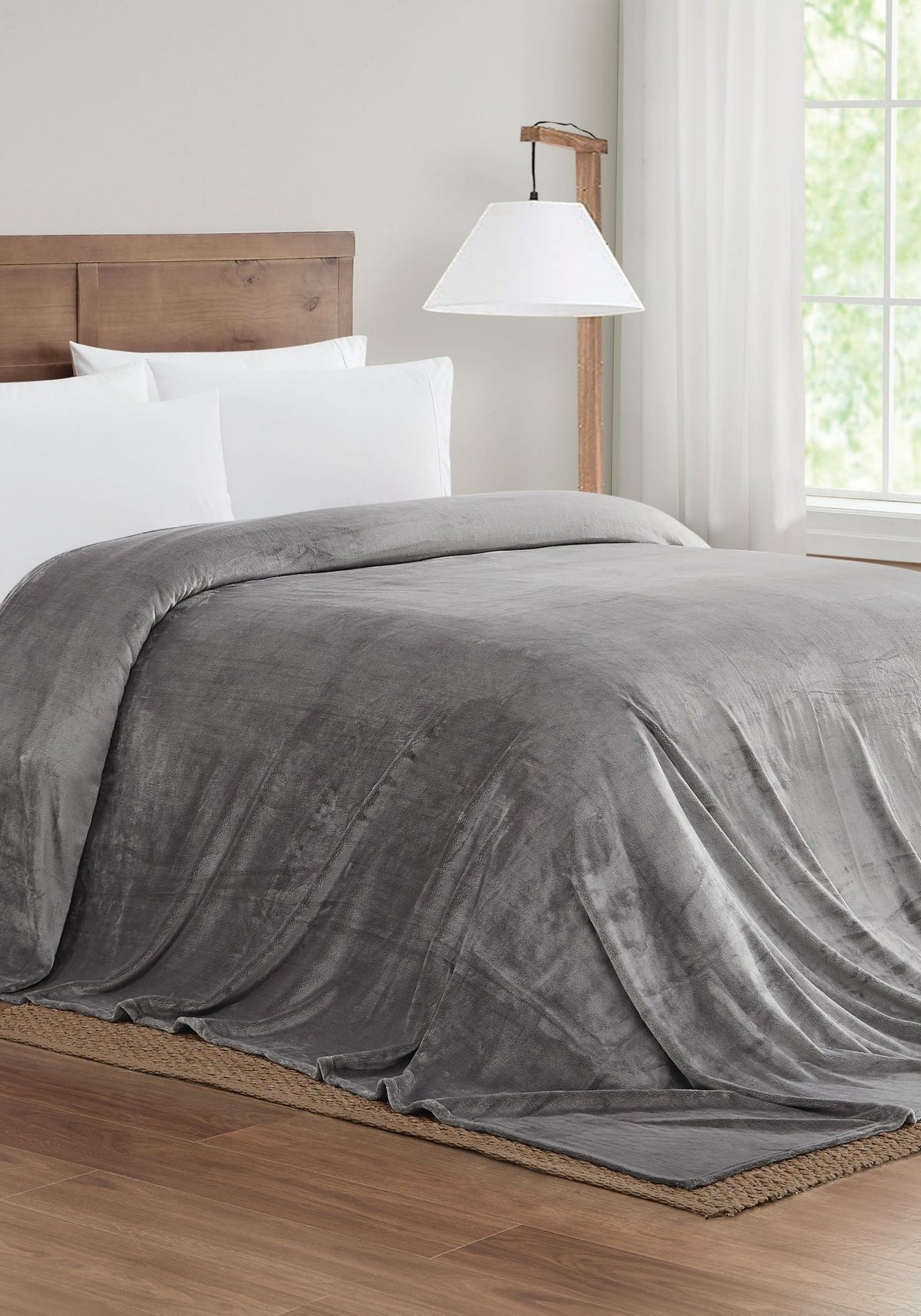 Truly Soft Velvet Plush Navy Family Blanket