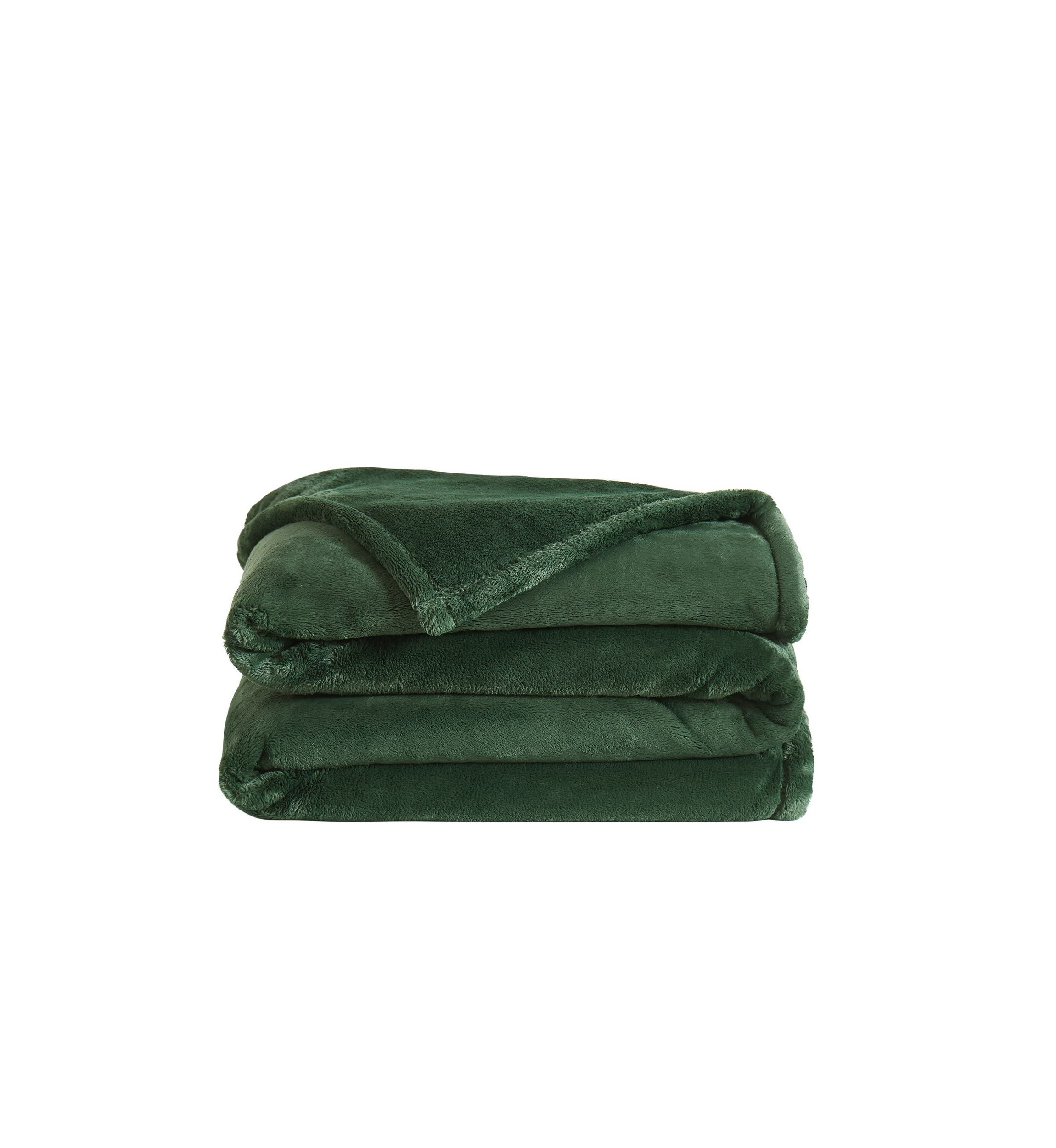 Royal Velvet Lavish Plush Solid Navy King Blanket