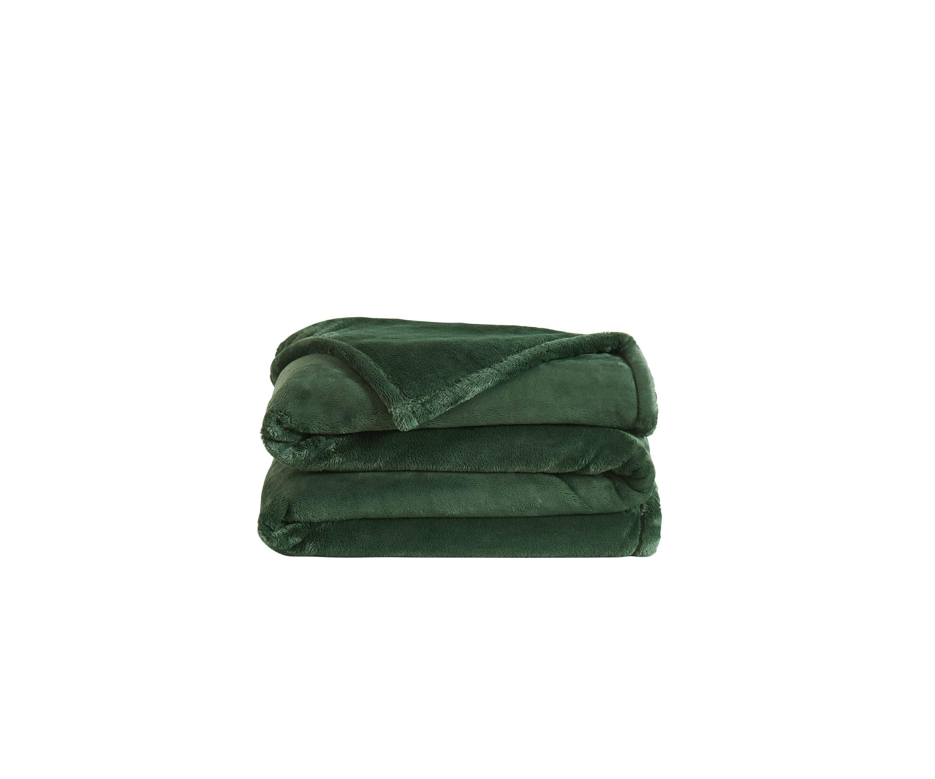 Royal Velvet Lavish Plush Solid Navy King Blanket
