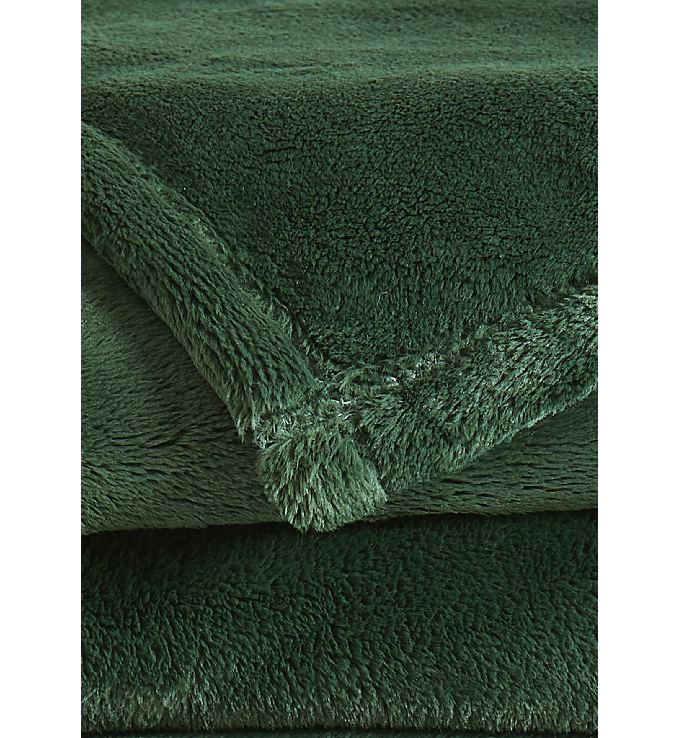 Royal Velvet Lavish Plush Solid Navy King Blanket