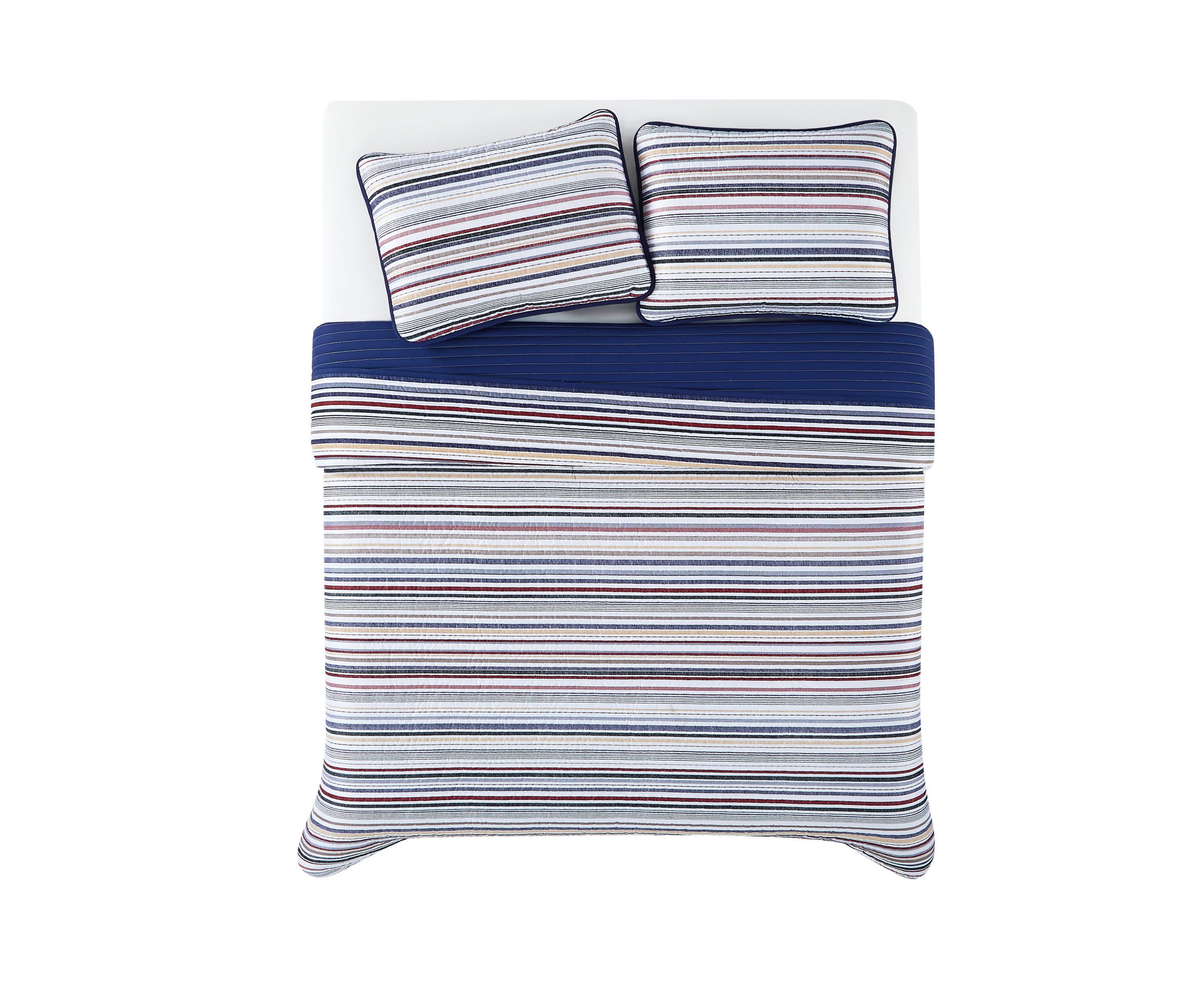 Truly Soft Teagan Stripe Full/Queen 3 Piece Quilt Set