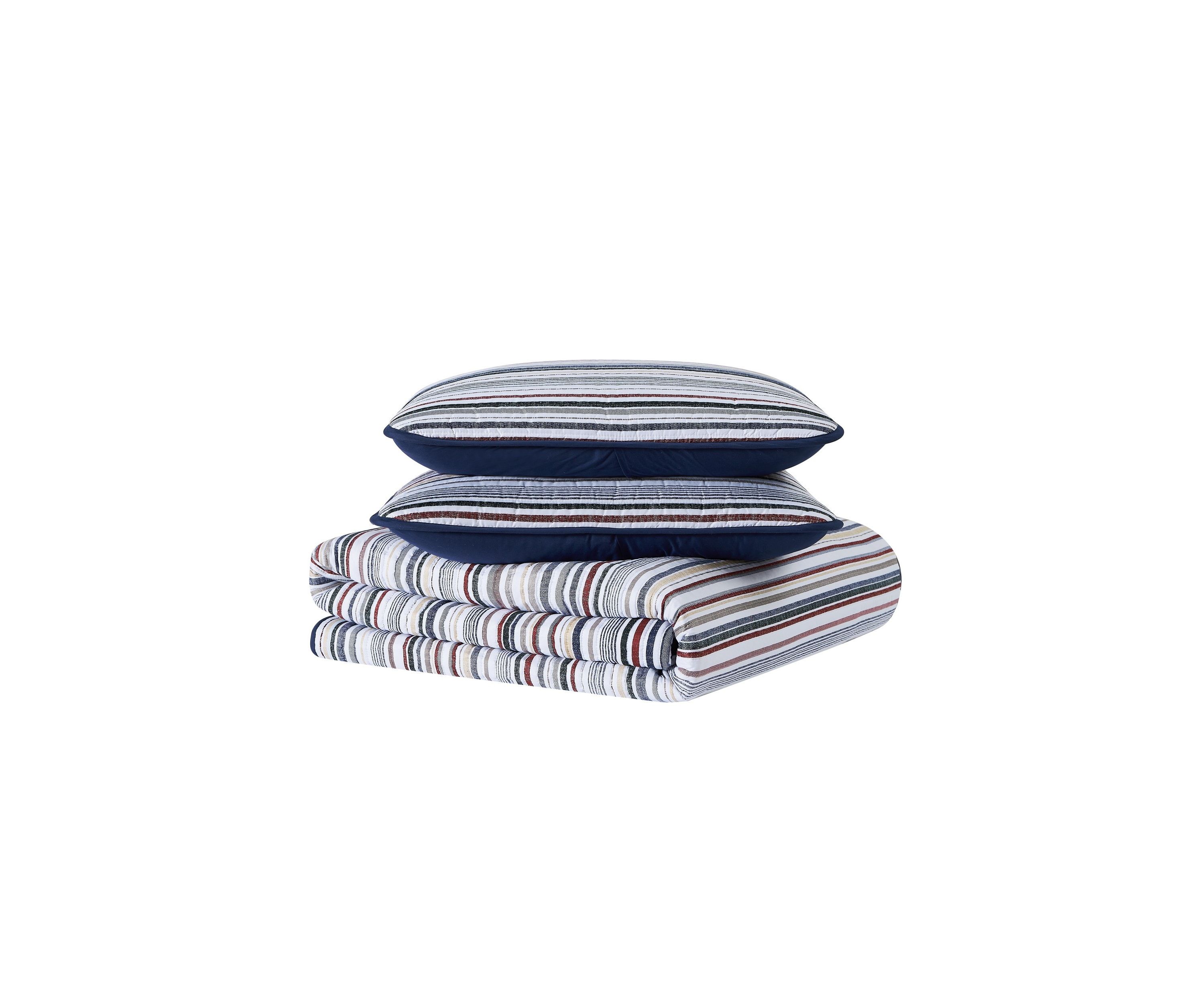 Truly Soft Teagan Stripe Full/Queen 3 Piece Quilt Set