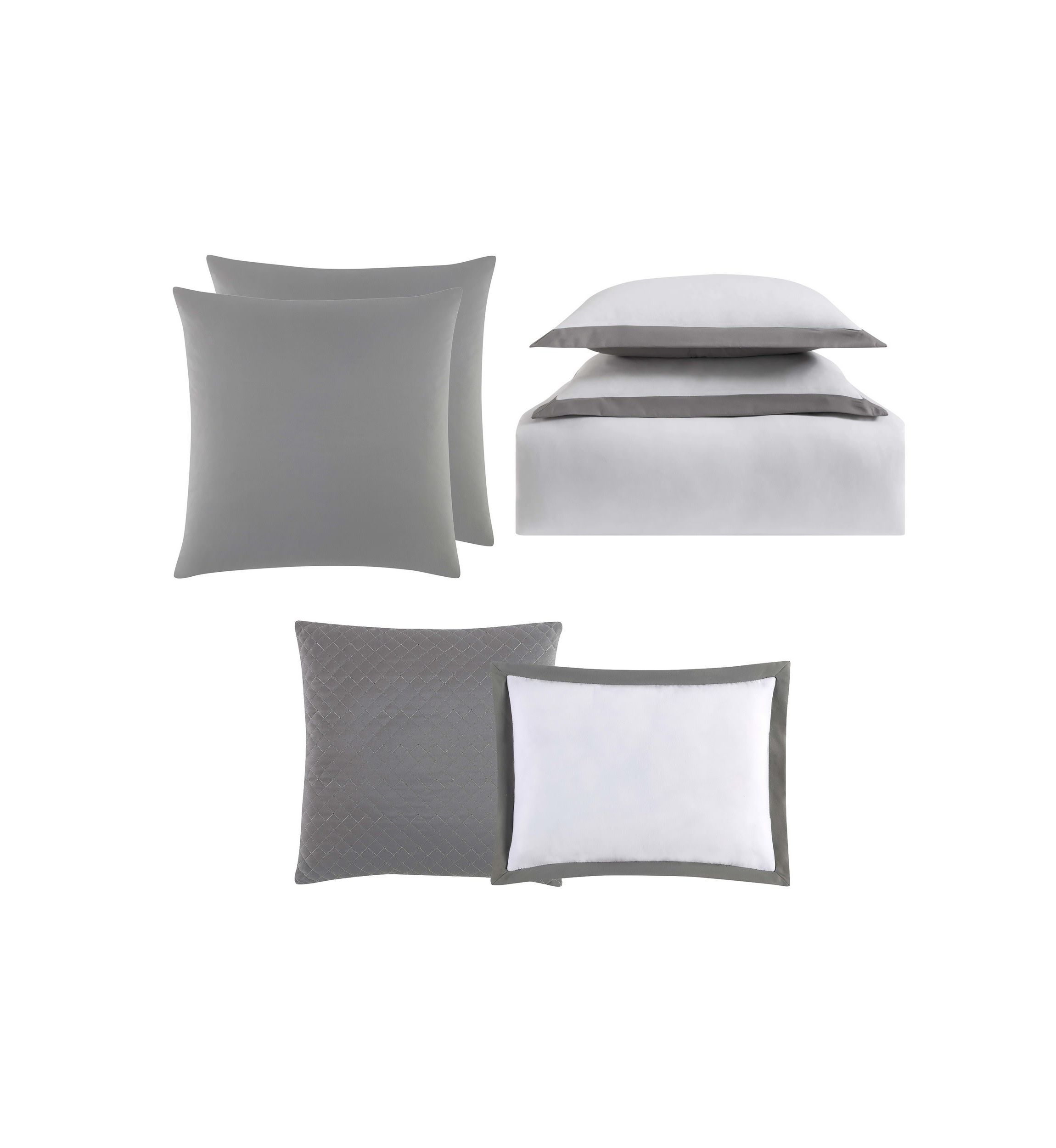 Truly Soft Everyday Hotel Border Black 7 Piece King Duvet Set