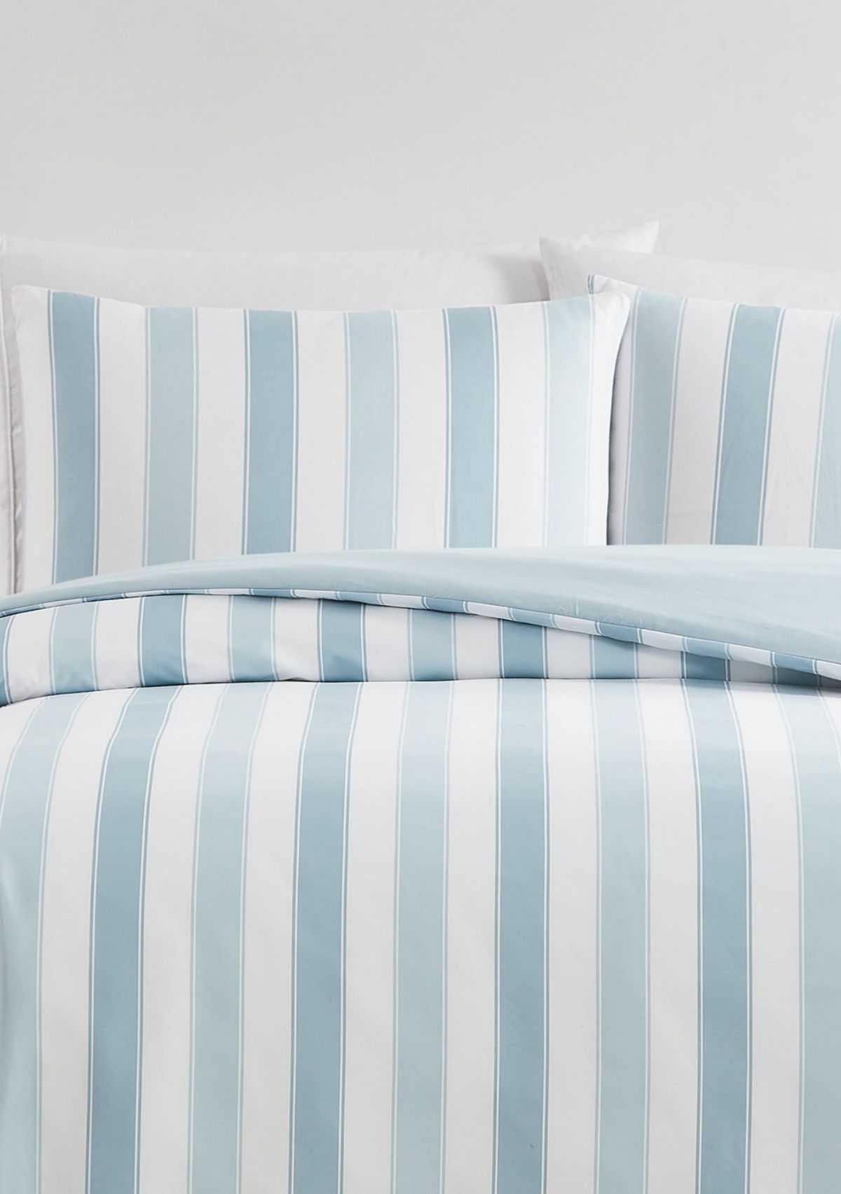 Truly Soft Aiden Stripe Blue King 3 Piece Comforter Set