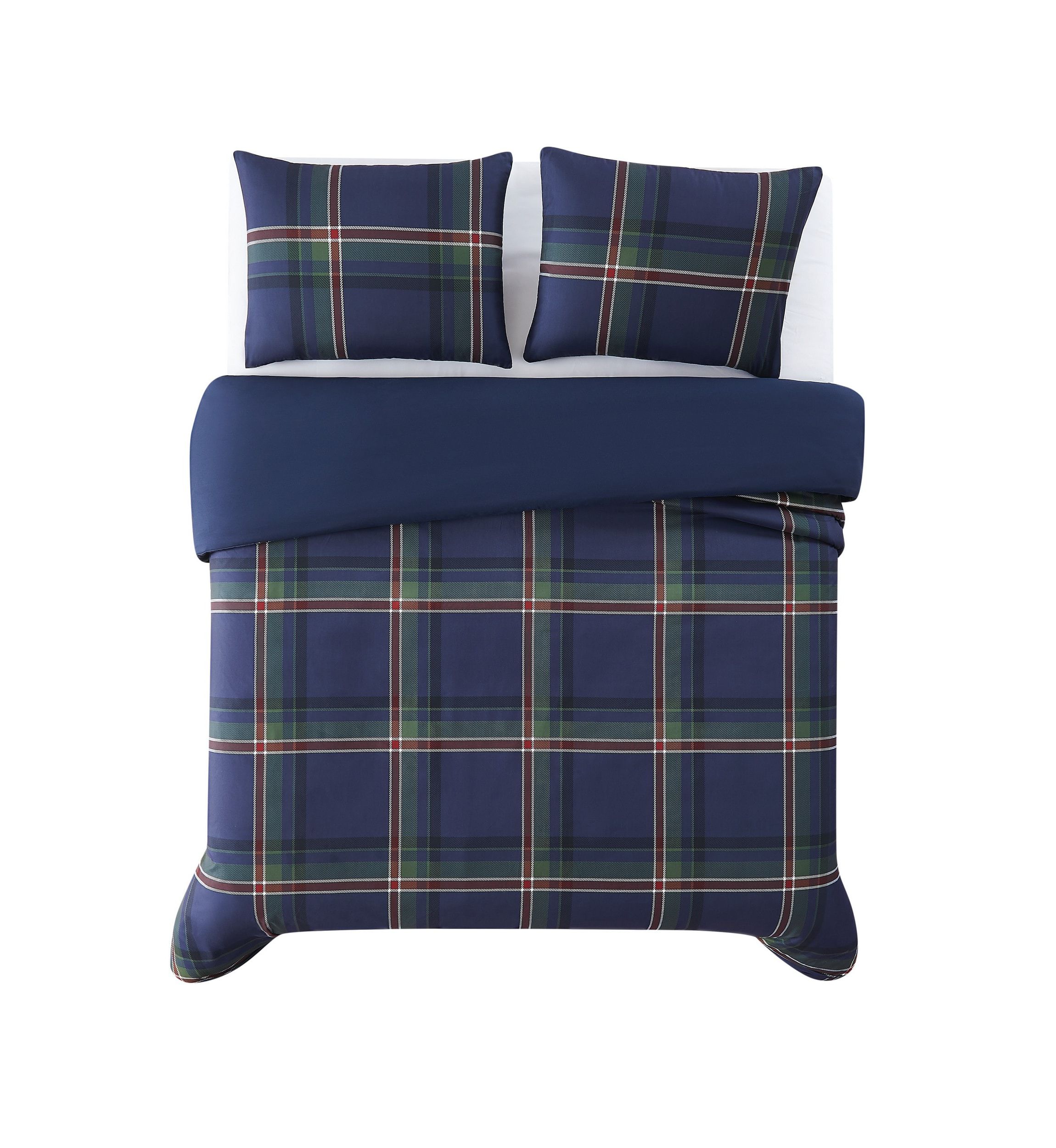 Truly Soft Bronson Plaid Full/Queen 3 Piece Comforter Set