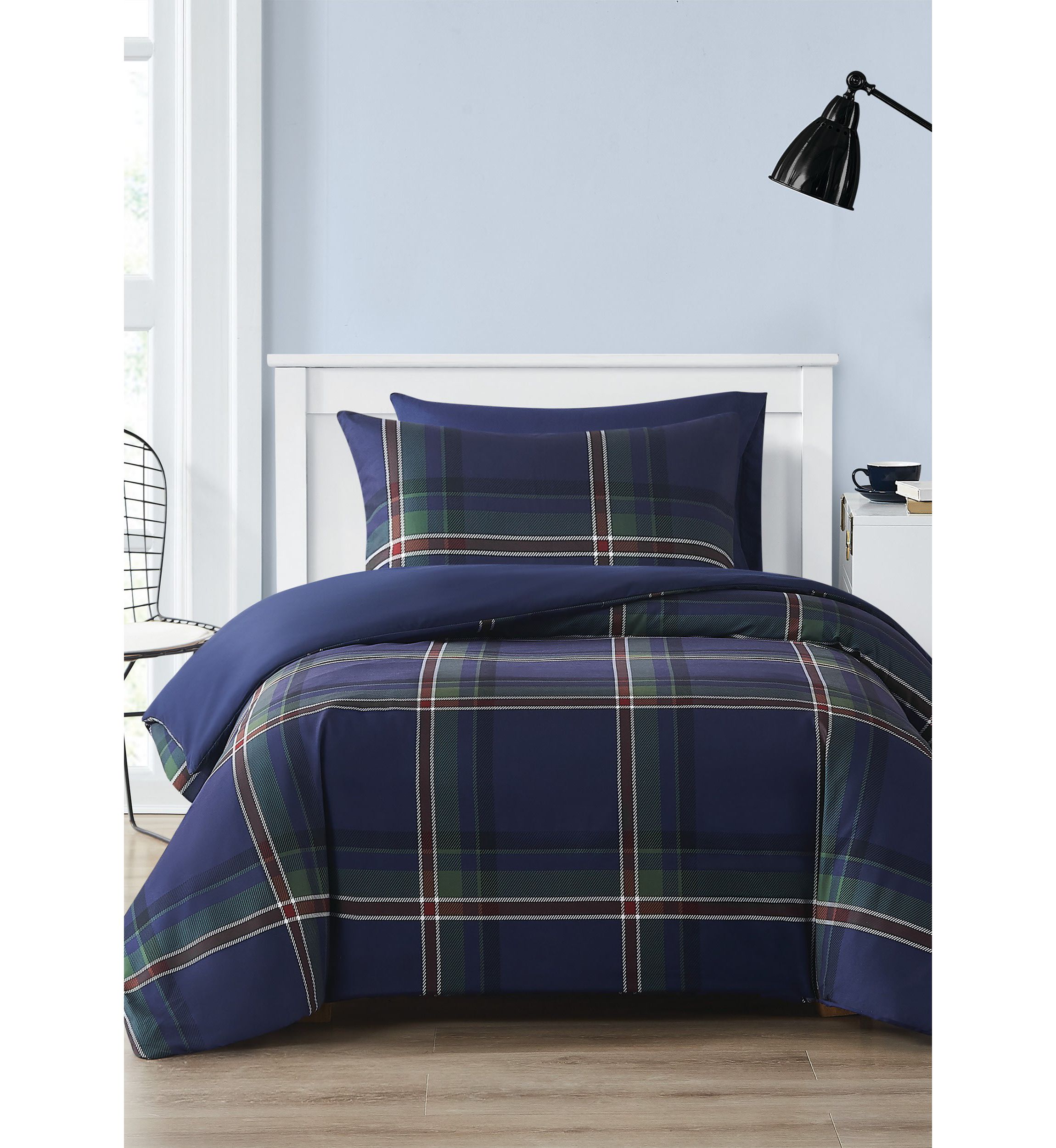 Truly Soft Bronson Plaid Full/Queen 3 Piece Comforter Set