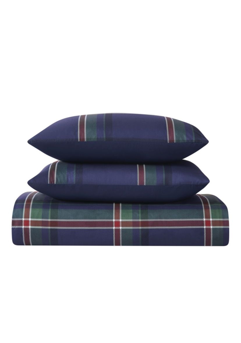 Truly Soft Bronson Plaid Full/Queen 3 Piece Comforter Set