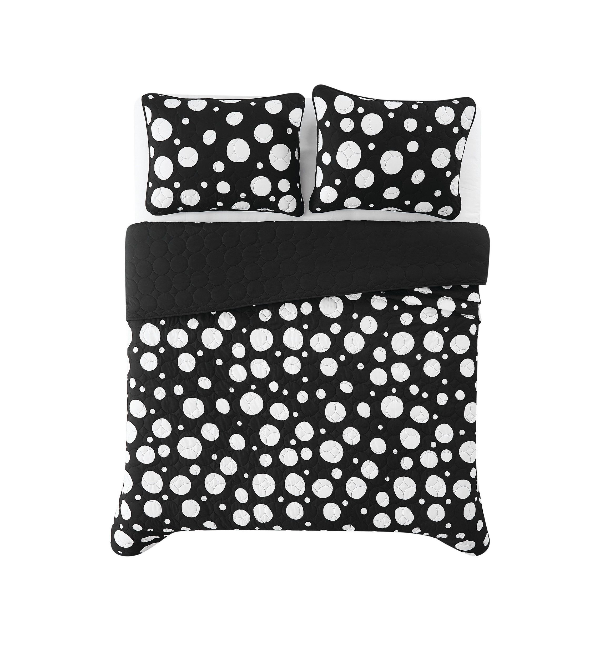 Truly Soft Sophia Dot King 3 Piece Quilt Set