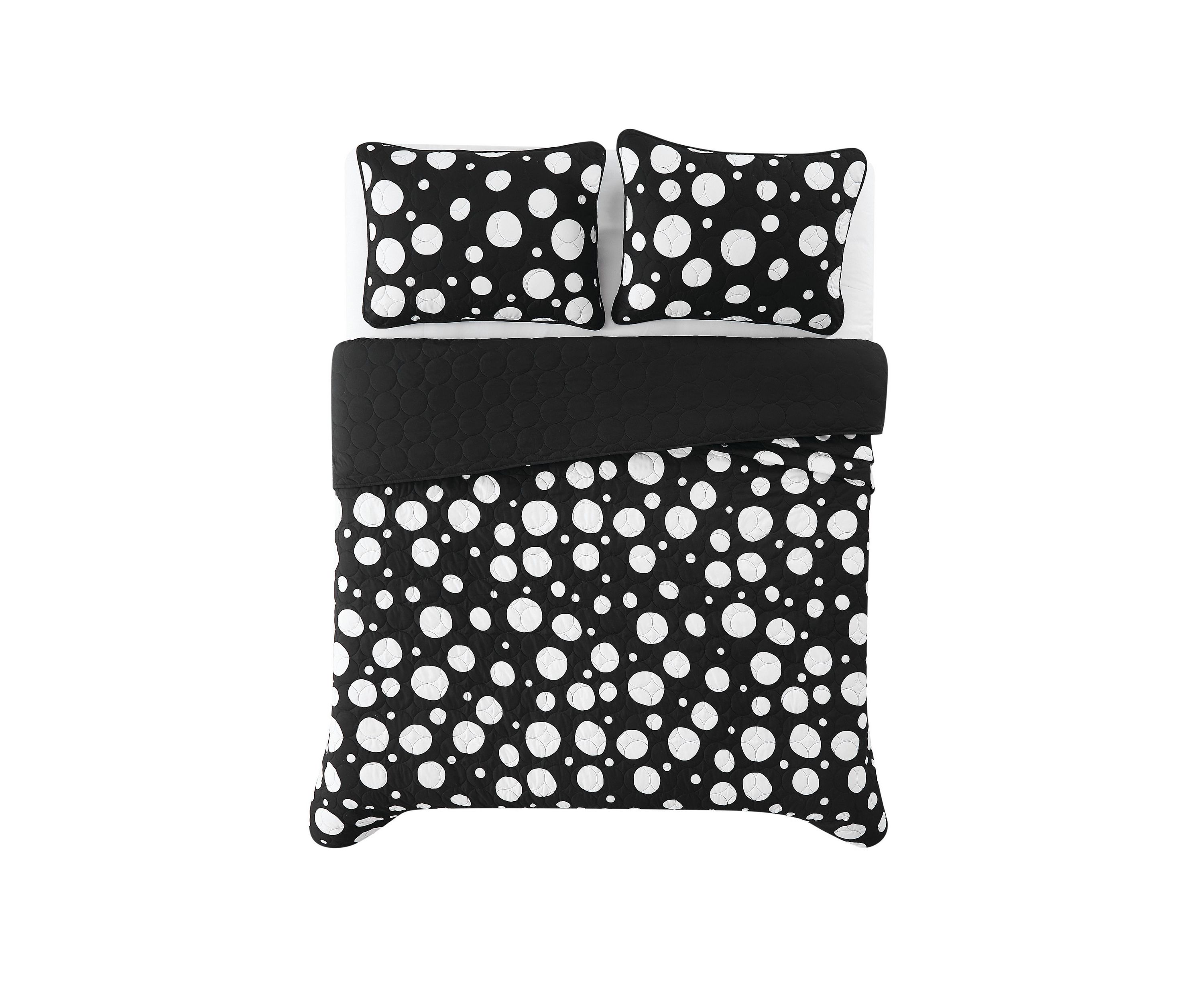 Truly Soft Sophia Dot King 3 Piece Quilt Set