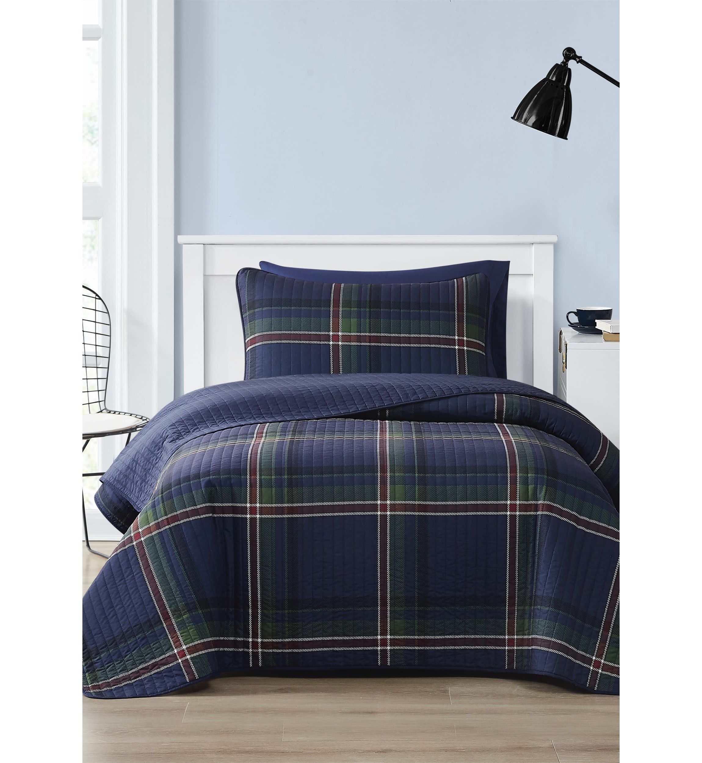 Truly Soft Bronson Plaid Twin/Twin XL 2 Piece Quilt Set