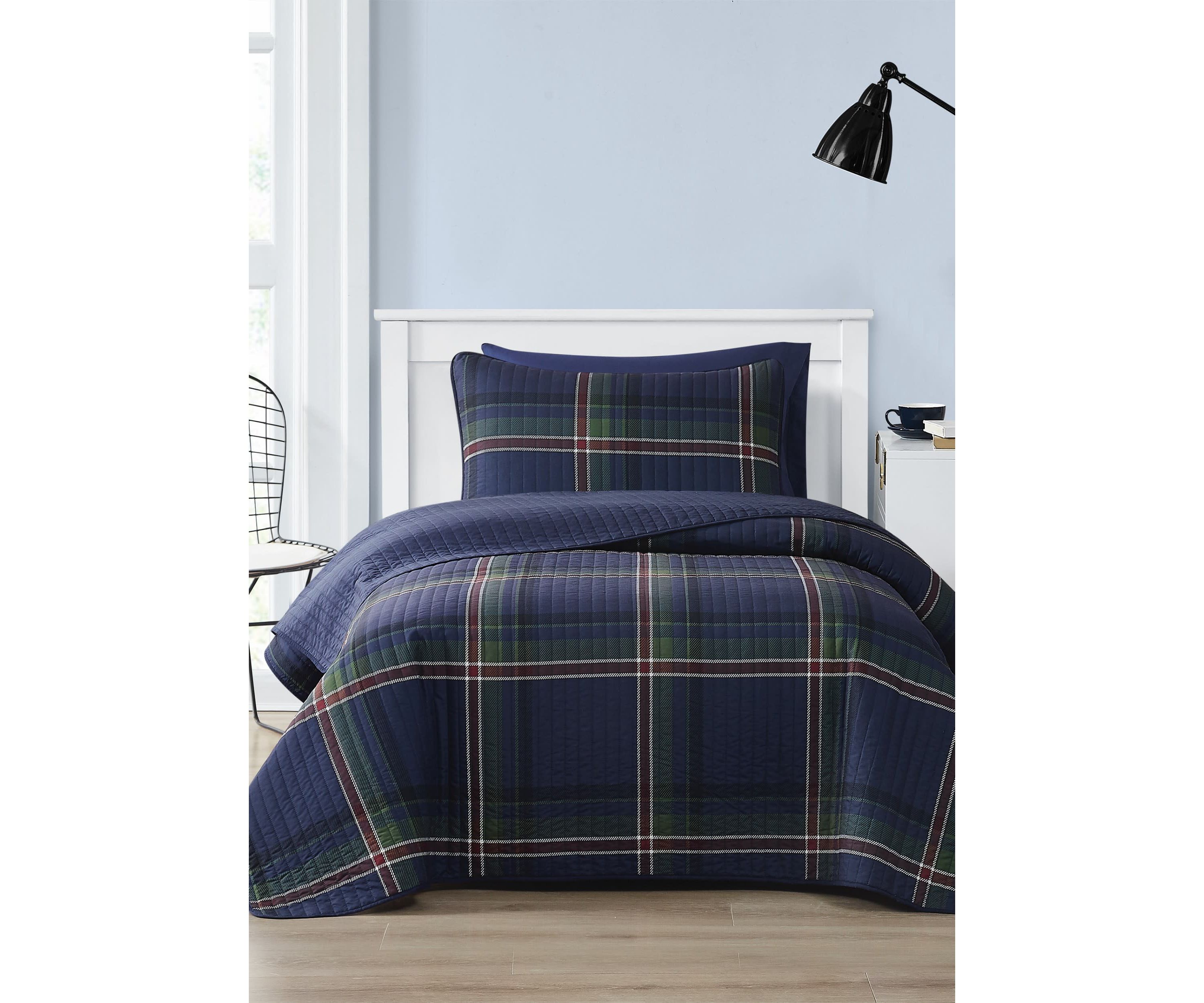 Truly Soft Bronson Plaid Twin/Twin XL 2 Piece Quilt Set