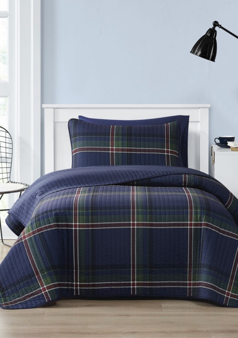 Truly Soft Bronson Plaid Twin/Twin XL 2 Piece Quilt Set