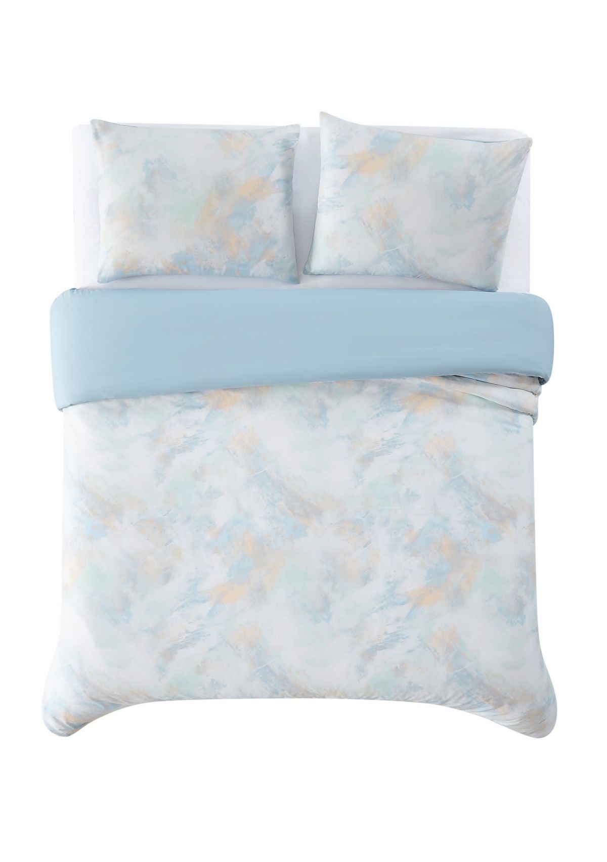 Truly Soft Hannah Watercolor Full/Queen 3 Piece Duvet Cover Set