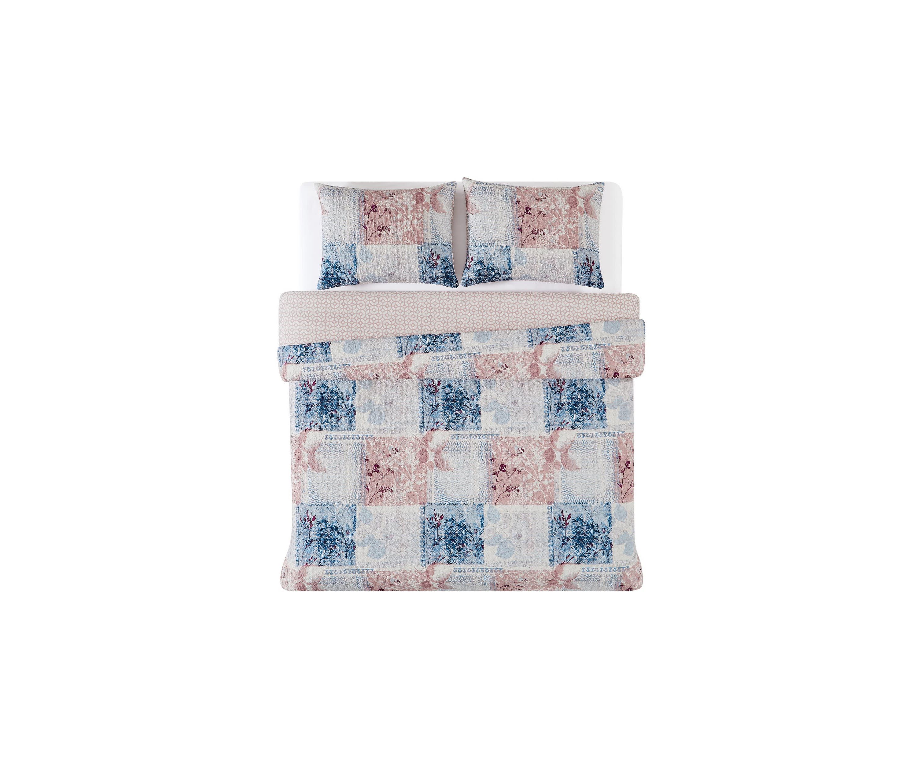 Cannon Textured Lotte Patchwork Twin/Twin XL 2 Piece Comforter Set