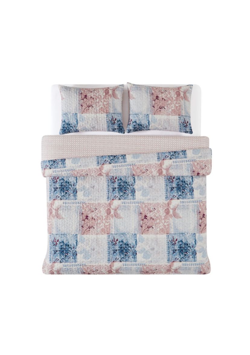 Cannon Textured Lotte Patchwork Twin/Twin XL 2 Piece Comforter Set