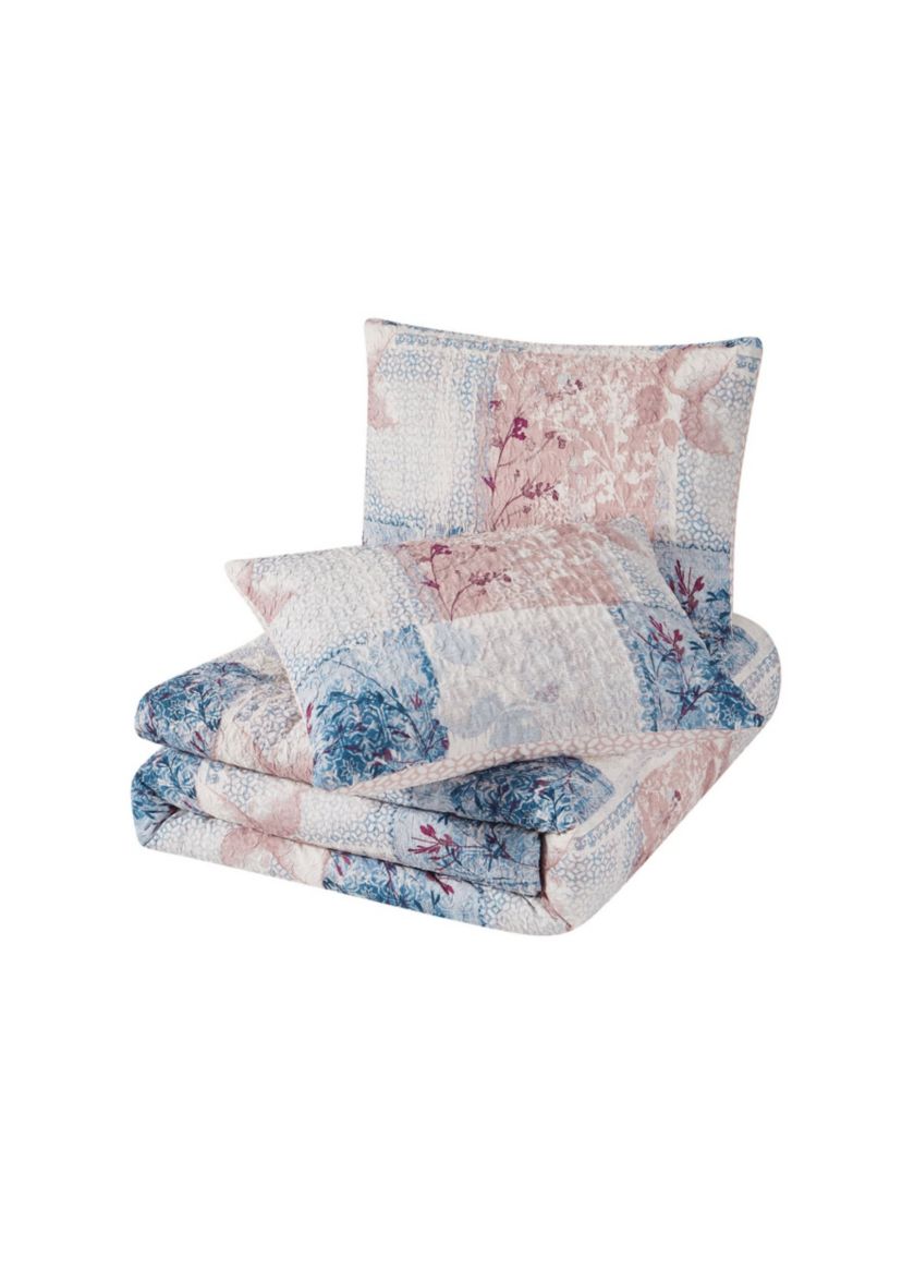 Cannon Textured Lotte Patchwork Twin/Twin XL 2 Piece Comforter Set