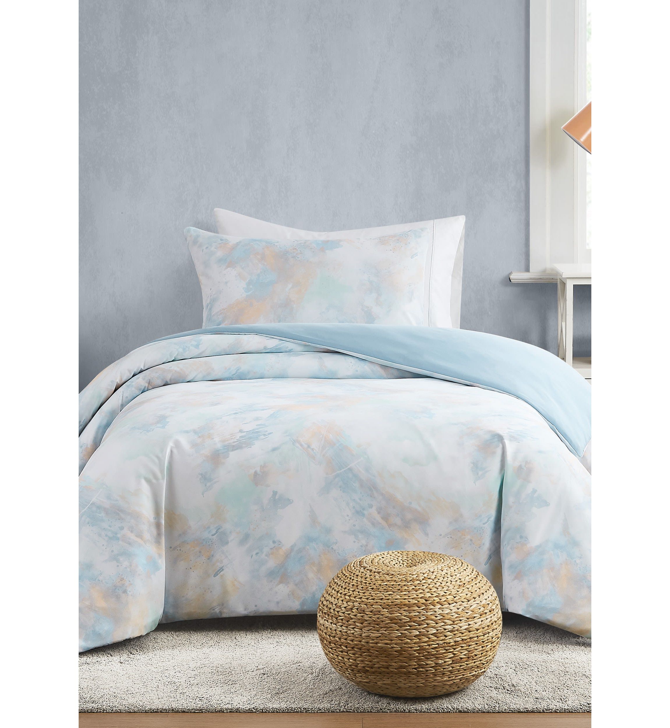 Truly Soft Hannah Watercolor Full/Queen 3 Piece Comforter Set