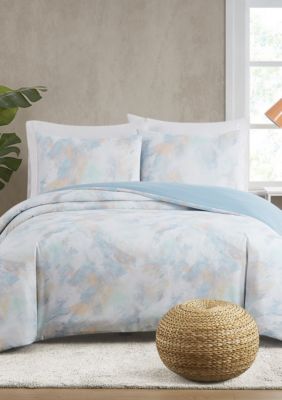 Truly Soft Hannah Watercolor Full/Queen 3 Piece Comforter Set