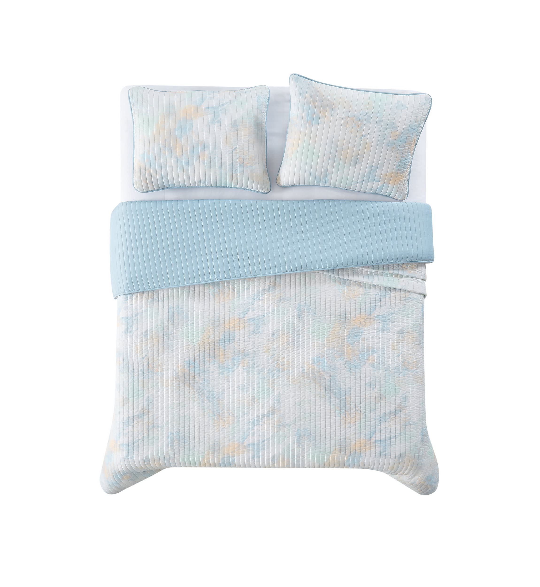 Truly Soft Hannah Watercolor Full/Queen 3 Piece Quilt Set