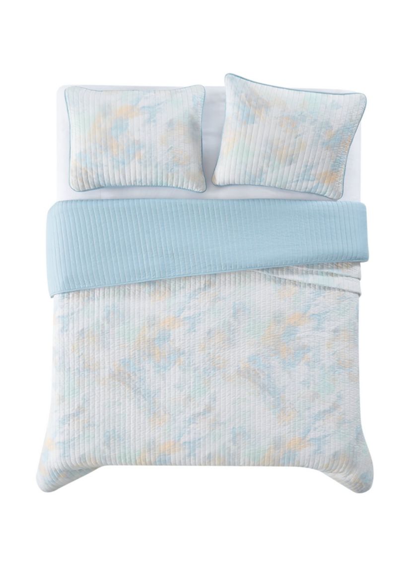 Truly Soft Hannah Watercolor Full/Queen 3 Piece Quilt Set