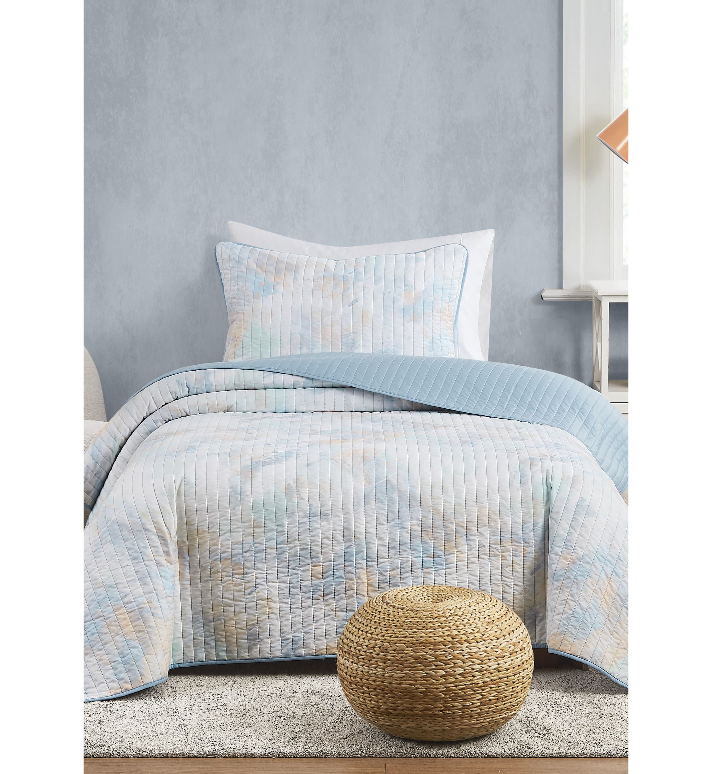 Truly Soft Hannah Watercolor Full/Queen 3 Piece Quilt Set