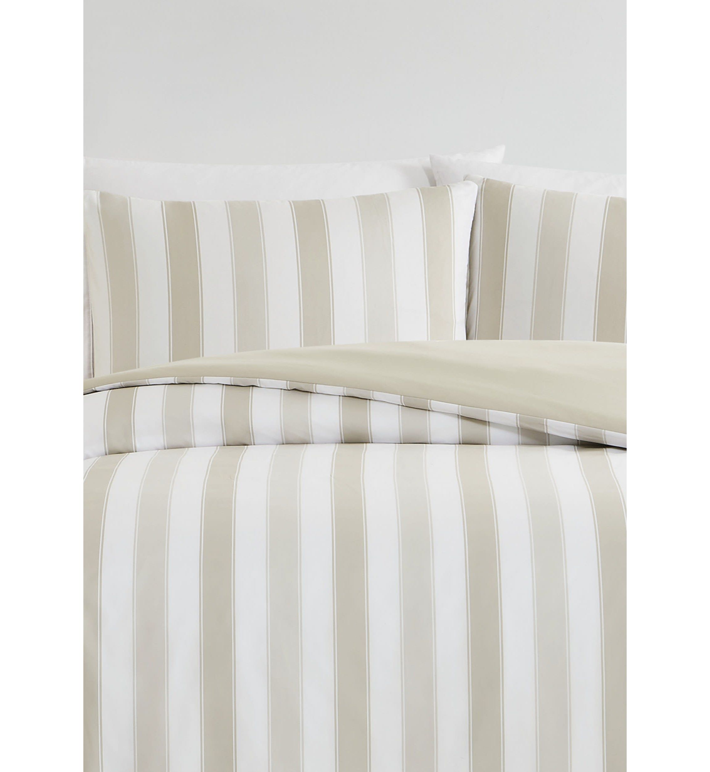 Truly Soft Aiden Stripe Beige King 3 Piece Comforter Set