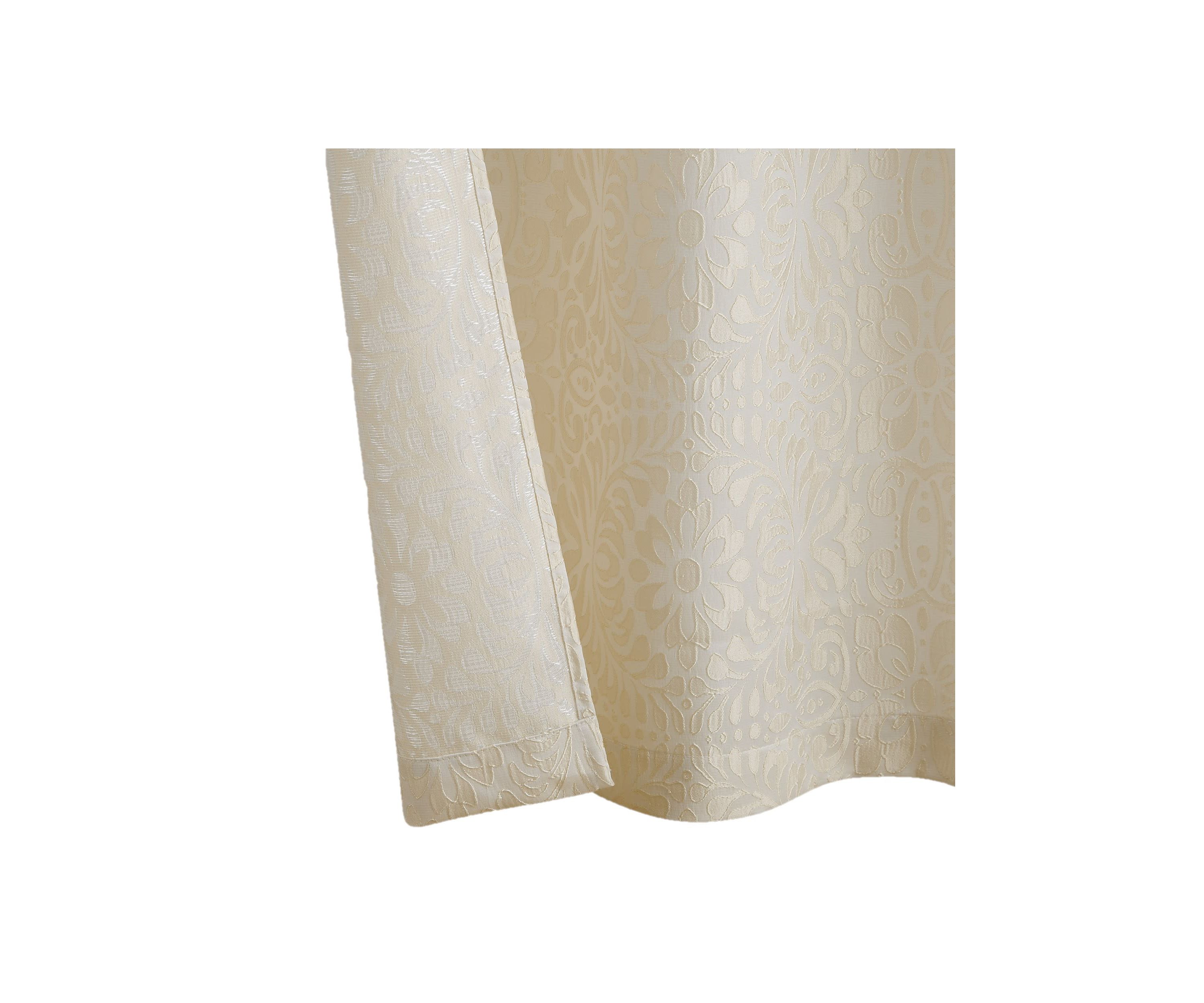5th Avenue Lux Thalia Textured 38x84 Champagne/Gold Window Panel Pair