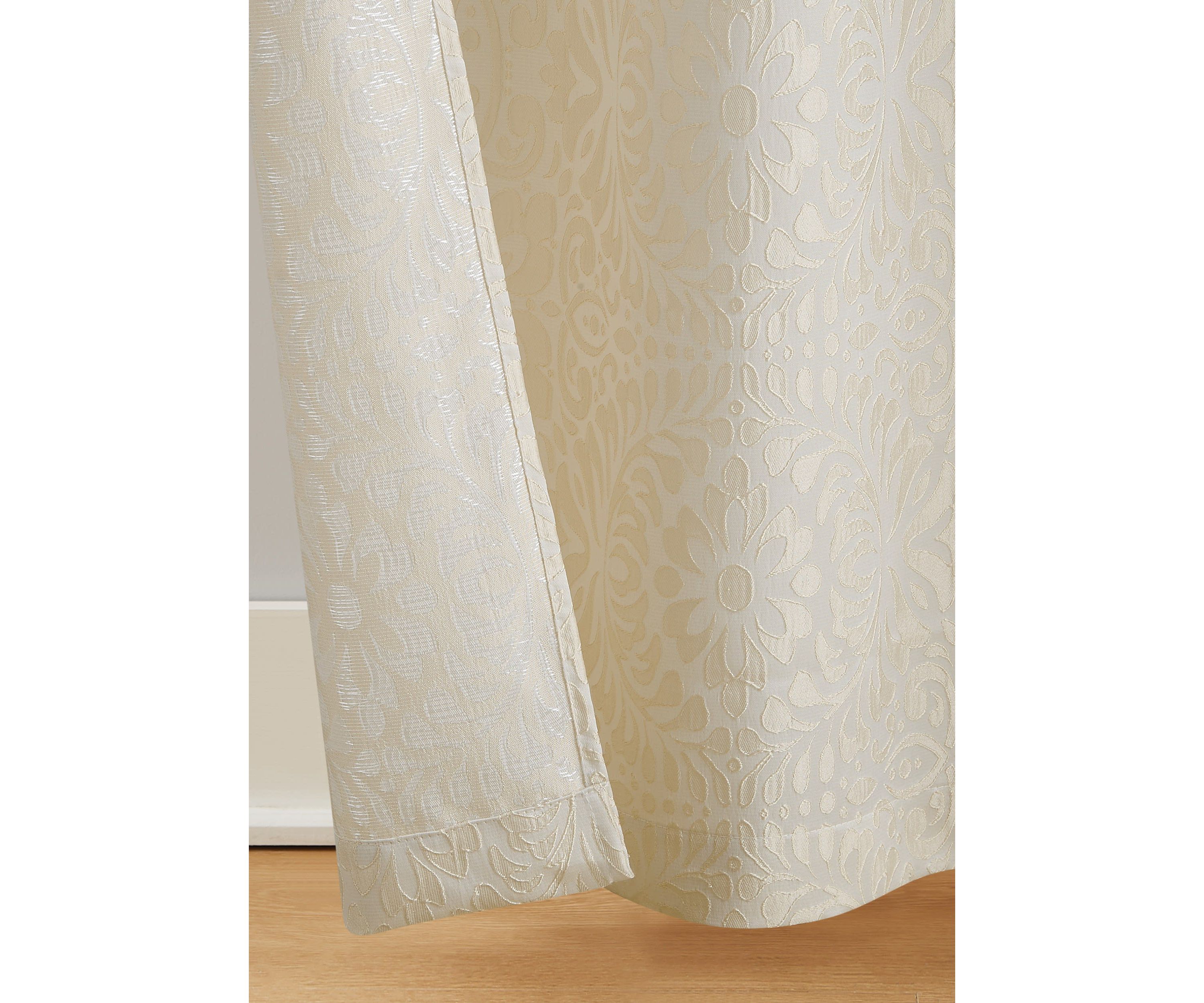 5th Avenue Lux Thalia Textured 38x84 Champagne/Gold Window Panel Pair