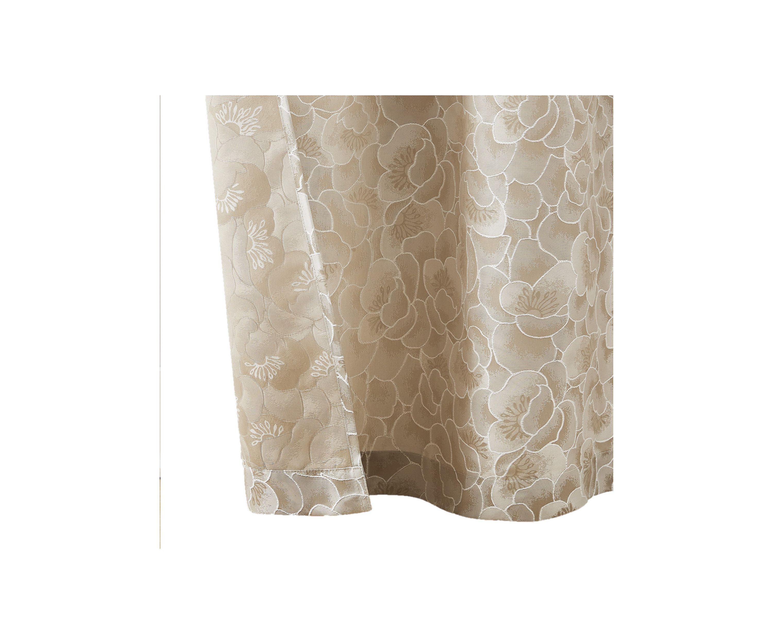 5th Avenue Lux Blythe Textured 38x96 Champagne/Gold Window Panel Pair