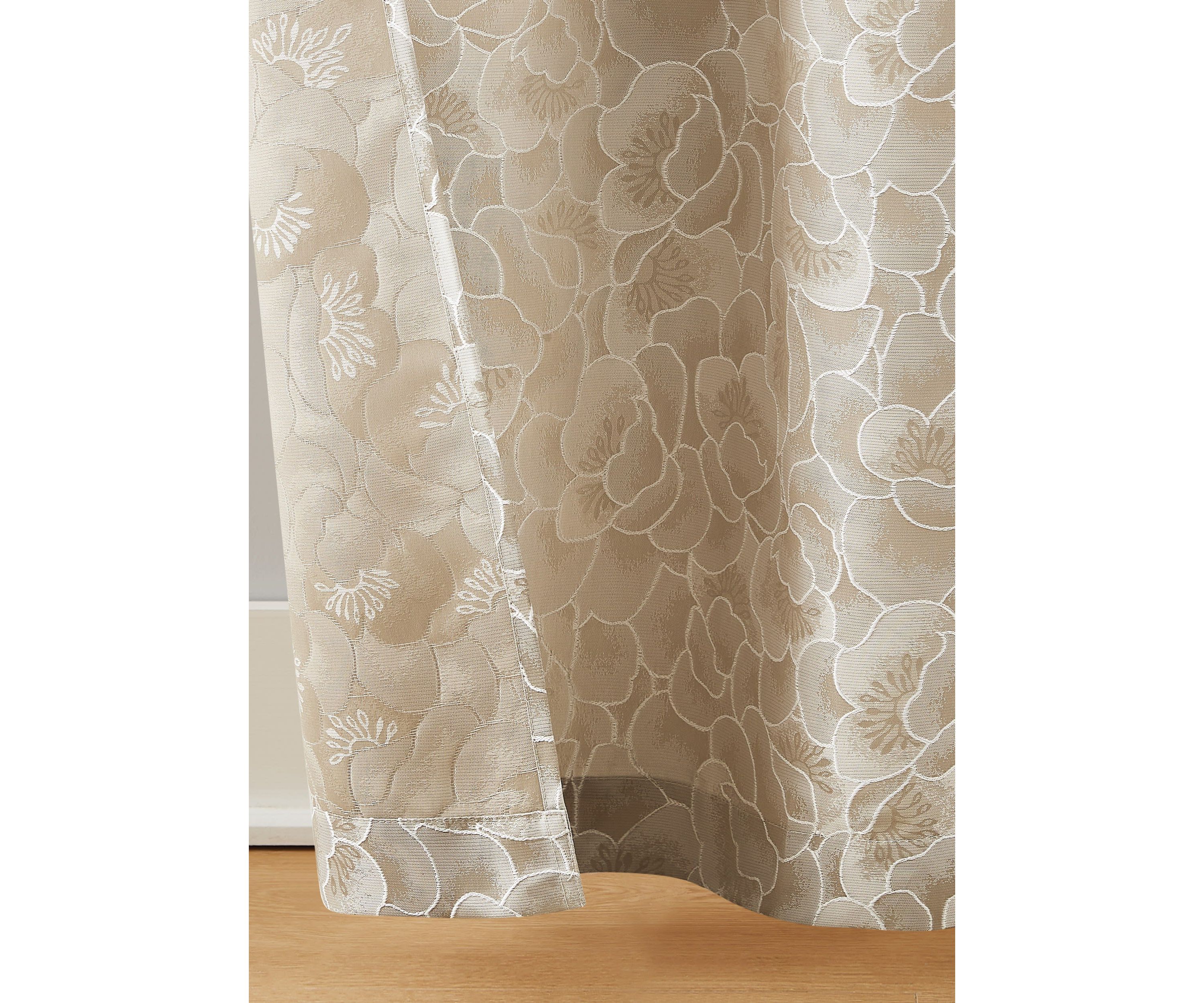 5th Avenue Lux Blythe Textured 38x96 Champagne/Gold Window Panel Pair