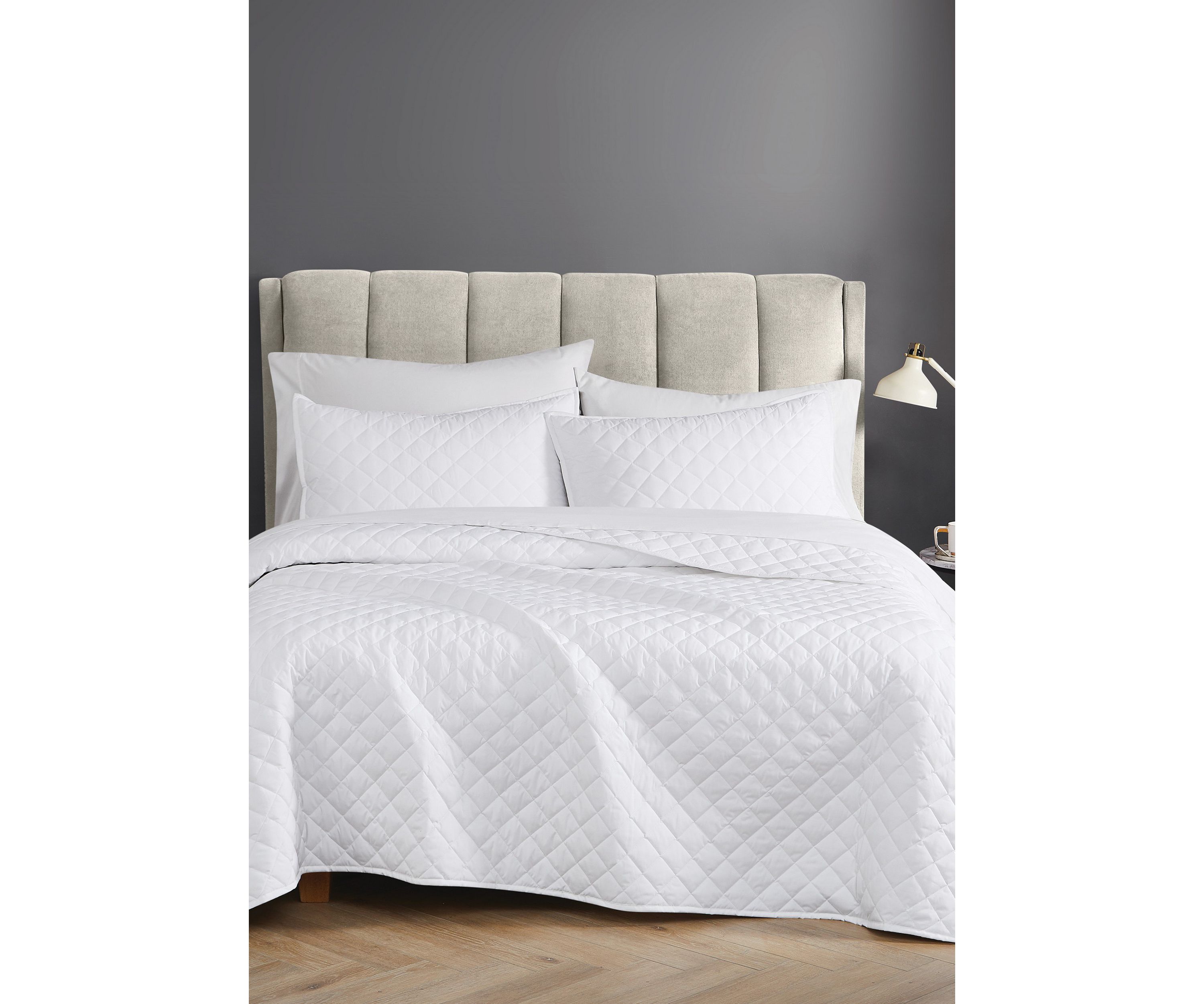 Cannon Solid Percale Black Twin/Twin XL 2 Piece Quilt Set