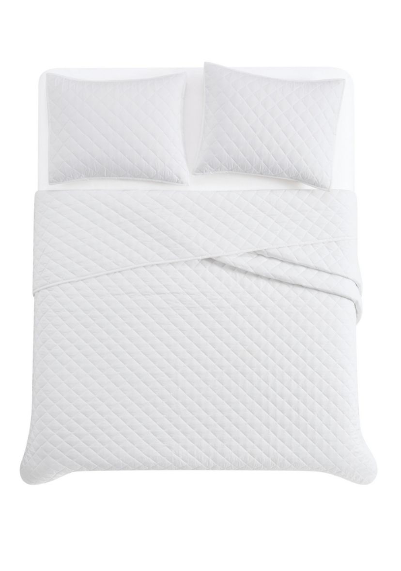 Cannon Solid Percale Black Twin/Twin XL 2 Piece Quilt Set