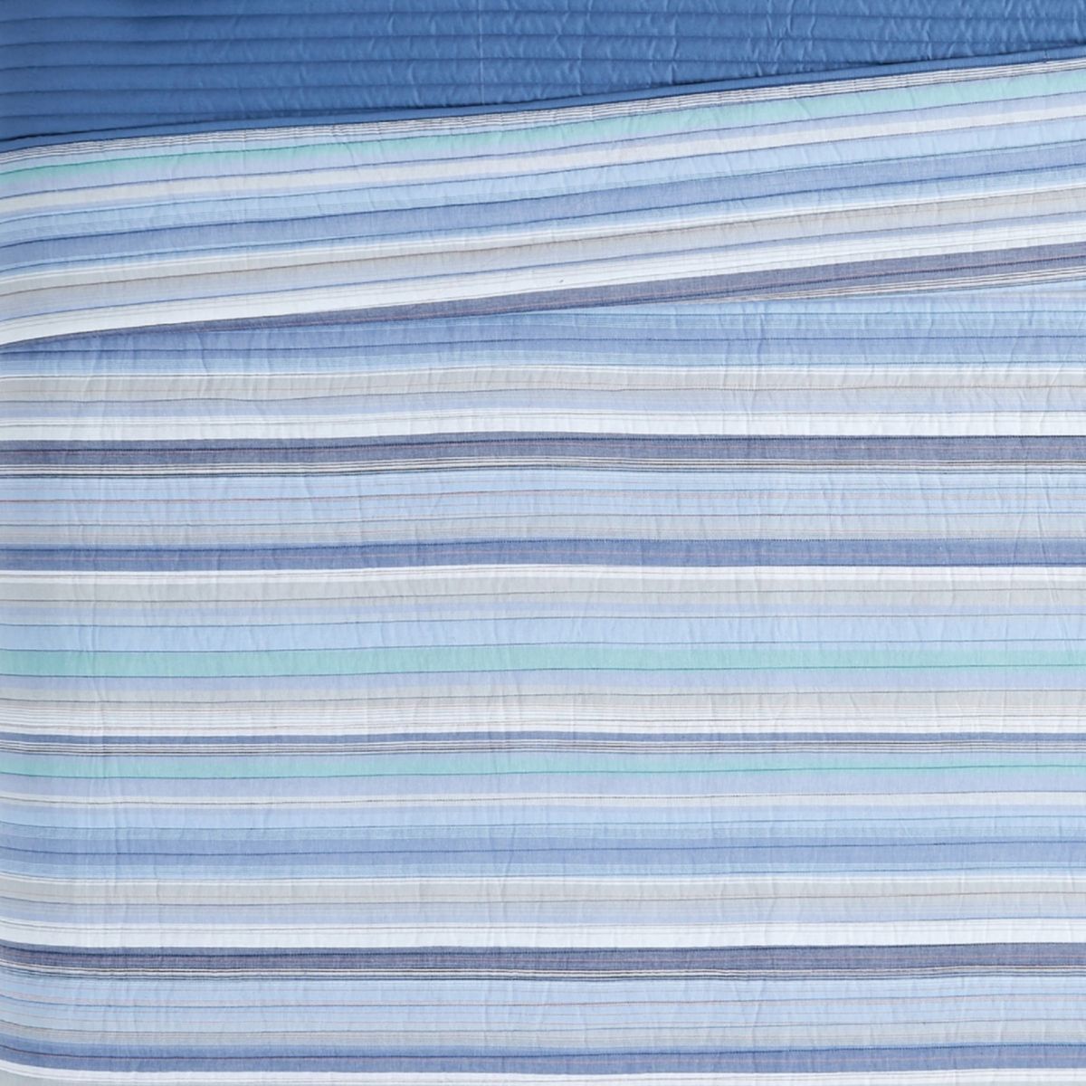 Oceanfront Resort Clearwater Yarn Dye Stripe 2 Piece Twin Quilt Set