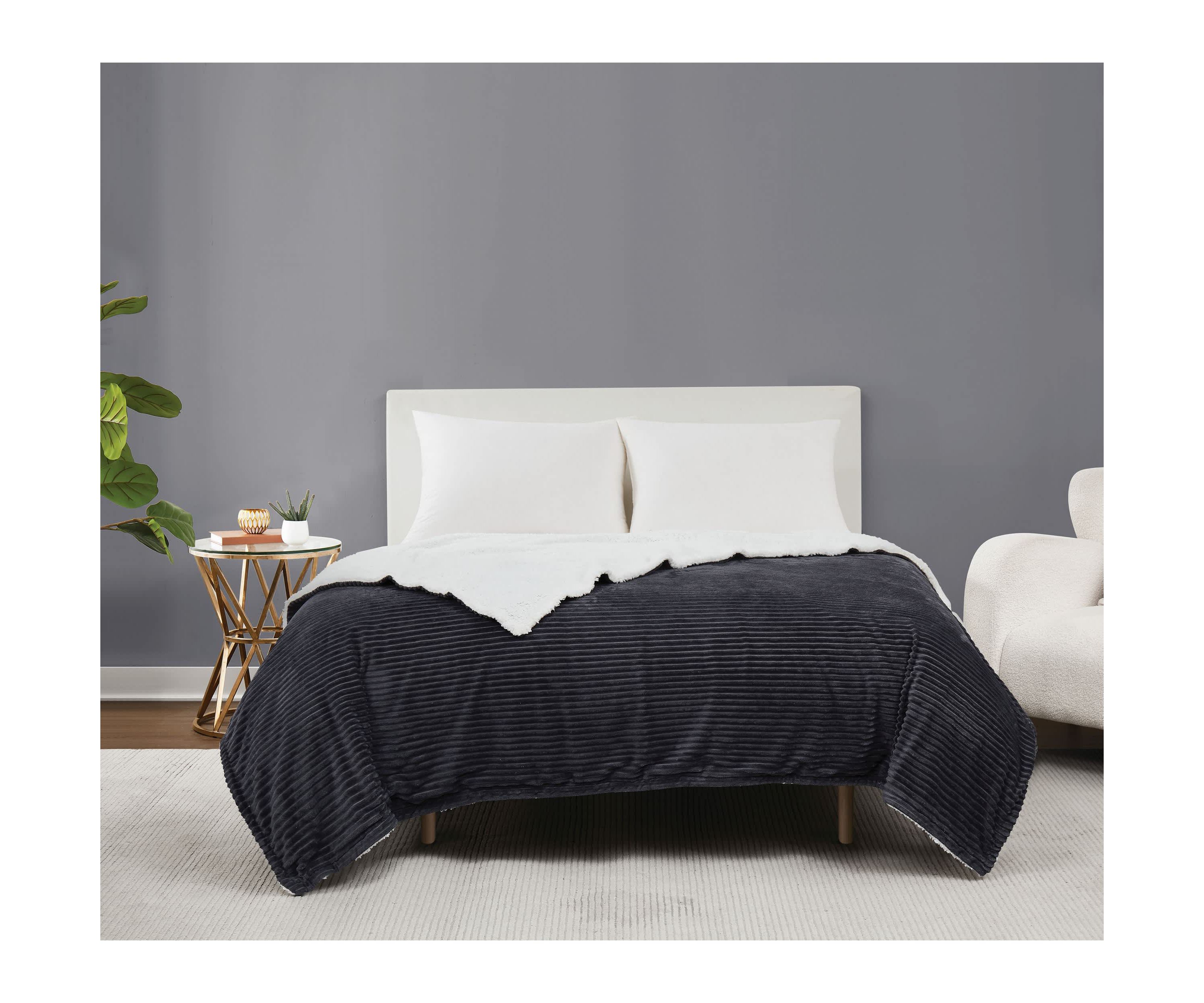 Brooklyn Loom Corduroy Tan Full/Queen Blanket
