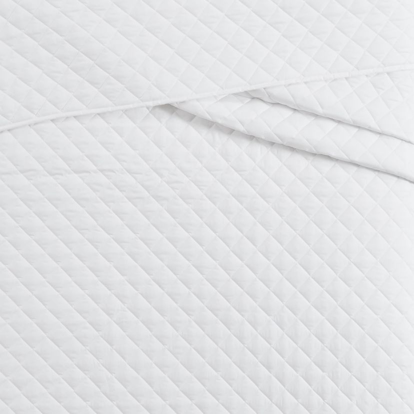 Cannon Solid Oversized Percale Grey King 3 Piece Quilt Set