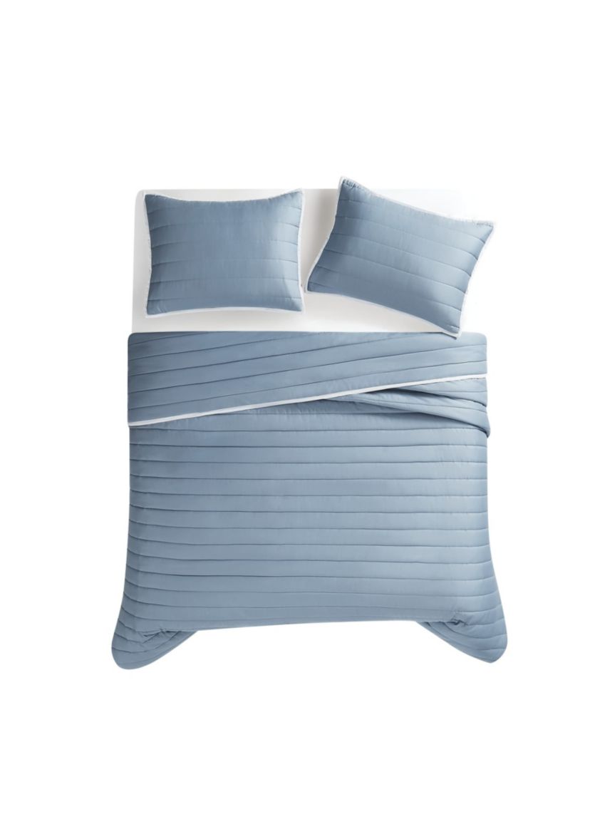 Christian Siriano NY® Cotton Sateen Khaki King 3 Piece Quilt Set