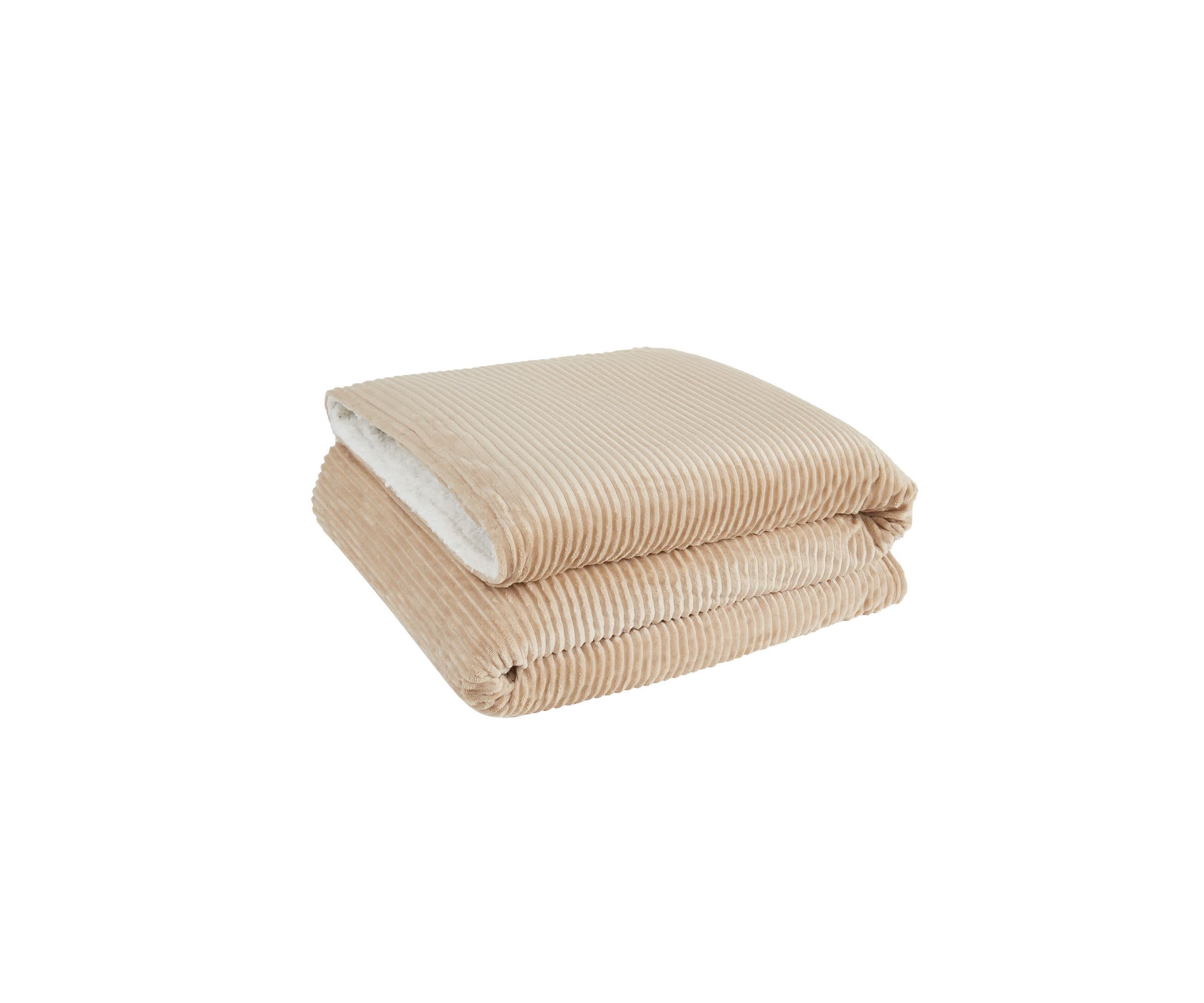 London Fog Corduroy Blue Twin Blanket