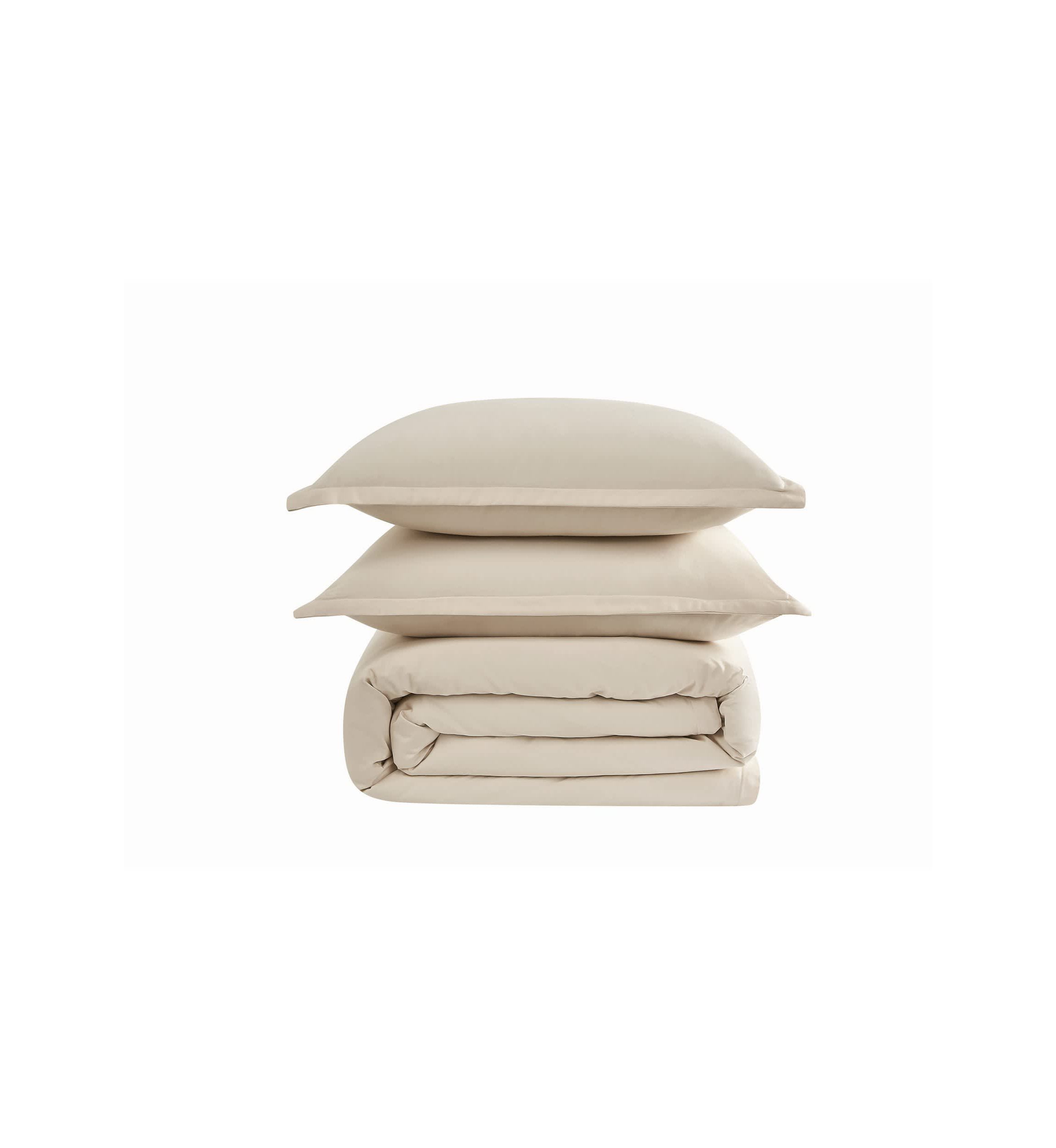 Badgley Mischka Cotton Sateen Blush Full/Queen 3 Piece Duvet Set